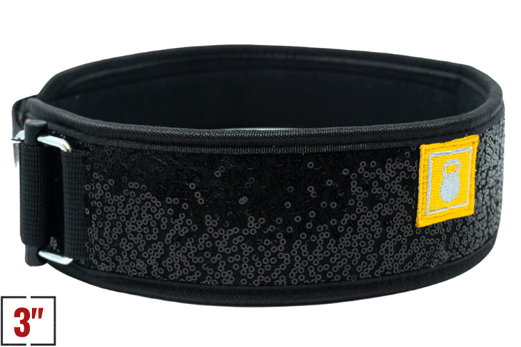 3" Petite Black Magic (Sparkle) Weightlifting Belt kaufen - 2POOD 3 Inch Belt - Fitness Onlineshop
