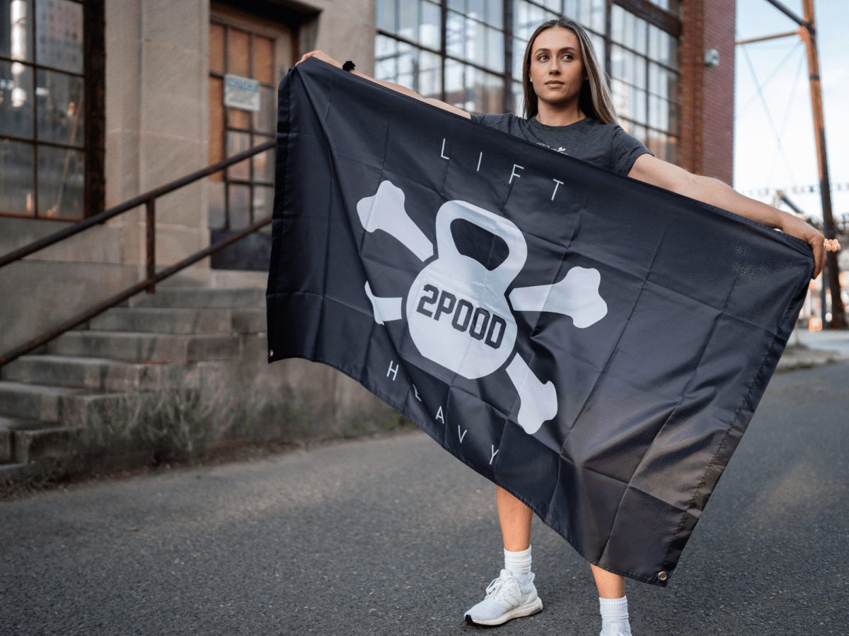 Jolly Roger Gym Flag kaufen - 2POOD Flags - Fitness Onlineshop