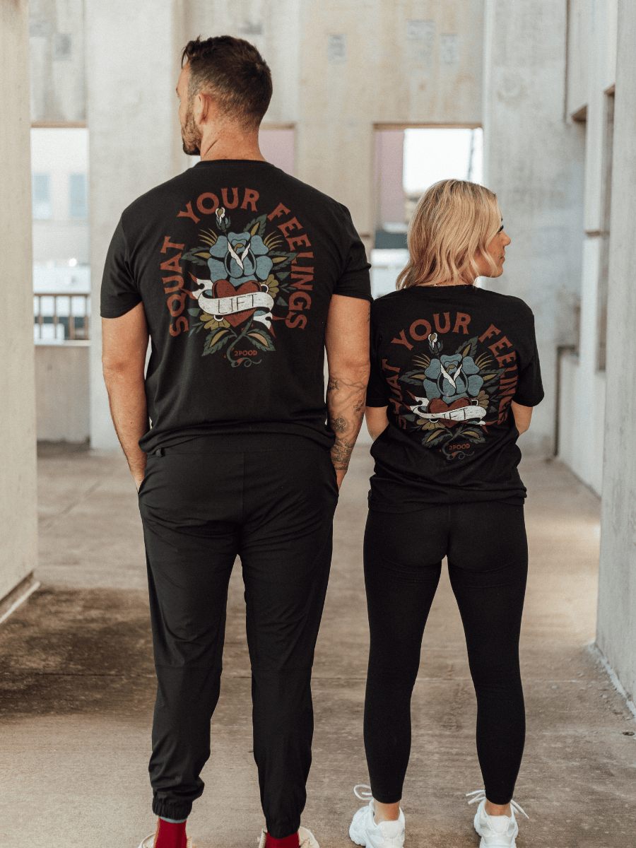 Squat Your Feelings T-Shirt kaufen - 2POOD T-Shirts - Fitness Onlineshop