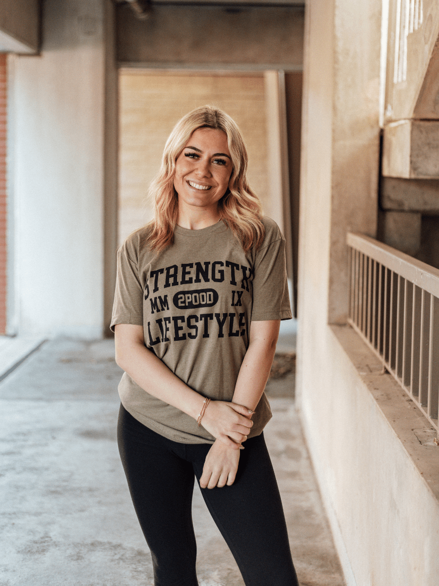 Varsity Strength Lifestyle T-Shirt kaufen - 2POOD T-Shirts - Fitness Onlineshop