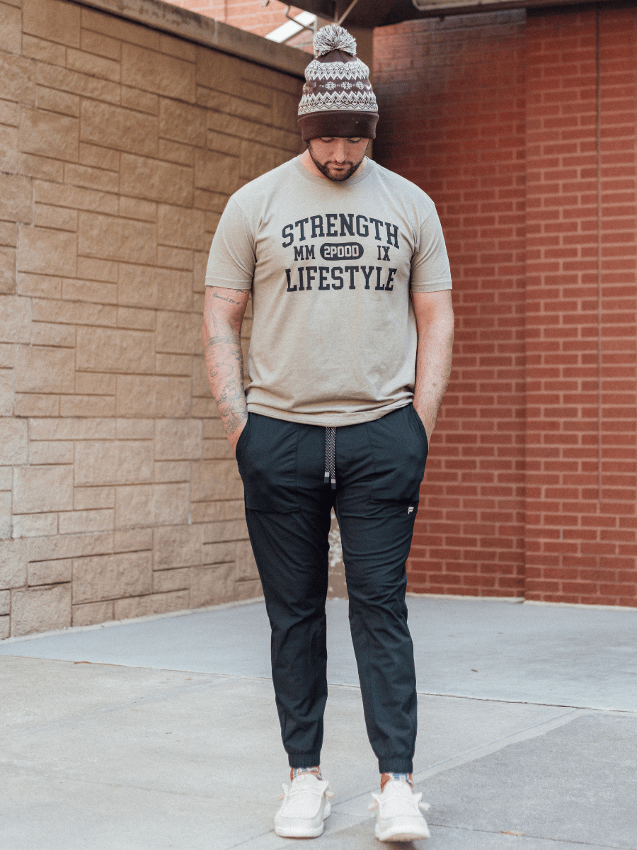 Varsity Strength Lifestyle T-Shirt kaufen - 2POOD T-Shirts - Fitness Onlineshop