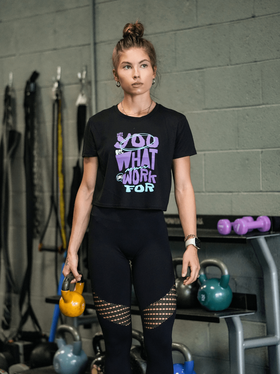 You Get What You Work For Crop kaufen - 2POOD Tanks - Fitness Onlineshop