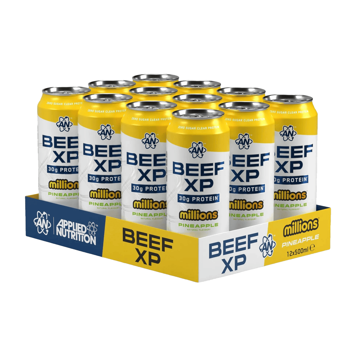 Applied Nutrition Beef XP Drink 12 x 500 ml / millions Pineapple kaufen - Applied Nutrition Fertige Proteinshakes - Fitness Onlineshop