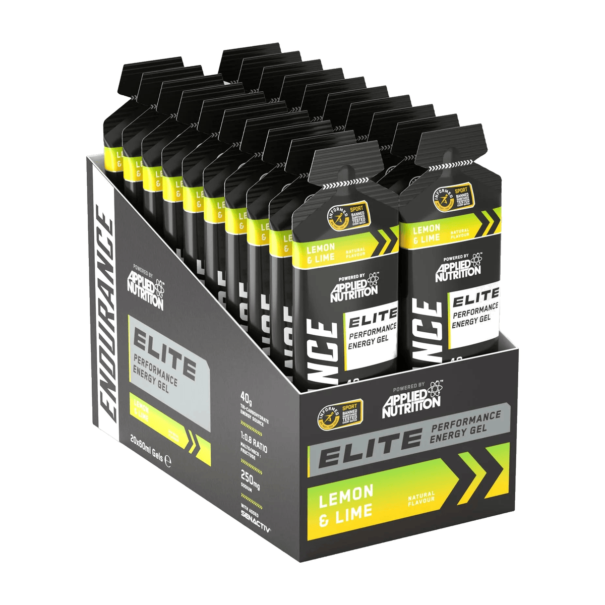 Applied Nutrition Endurance Elite Performance Gel 20 x 60 ml / Lemon & Lime kaufen - Applied Nutrition Energy Gels - Fitness Onlineshop