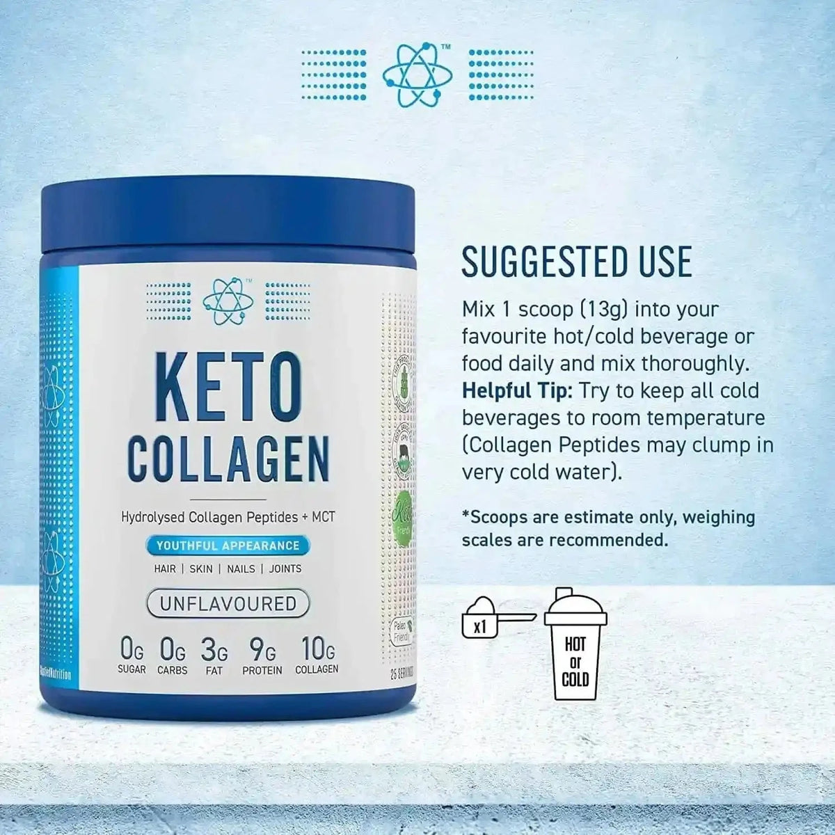 Applied Nutrition Keto Collagen (325 g) kaufen - Applied Nutrition Kollagen - Fitness Onlineshop