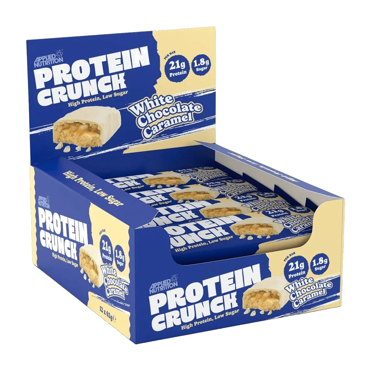 Applied Nutrition Protein Crunch Bar 12 x 62 g / White Chocolate Caramel kaufen - Applied Nutrition Proteinriegel - Fitness Onlineshop