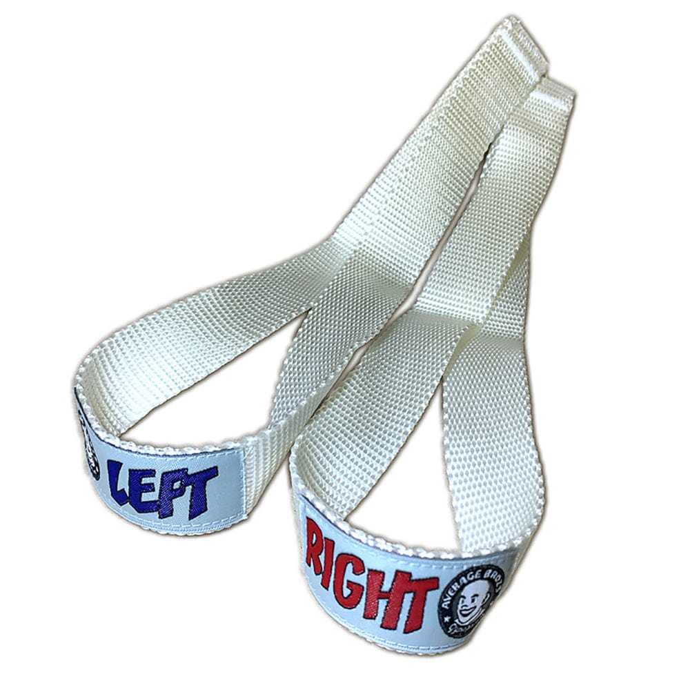 Average Broz Olympic Lifting Straps (Zughilfen) Weiss kaufen bei haghpowered.com