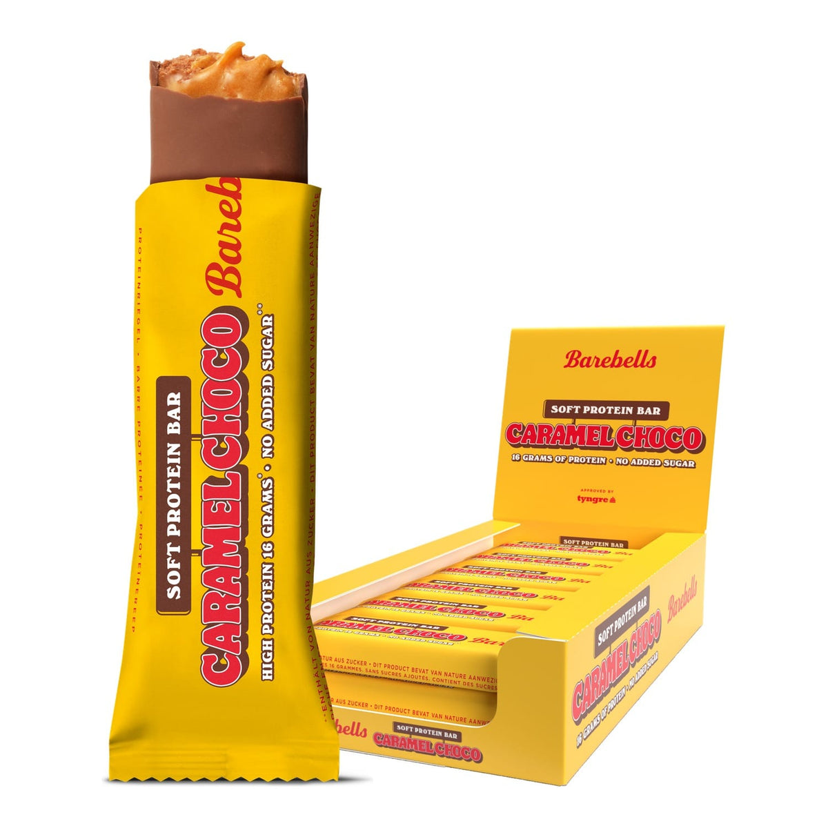 Barebells Soft Proteinriegel 12 x 55 g / Caramel Choco kaufen - Barebells Proteinriegel - Fitness Onlineshop