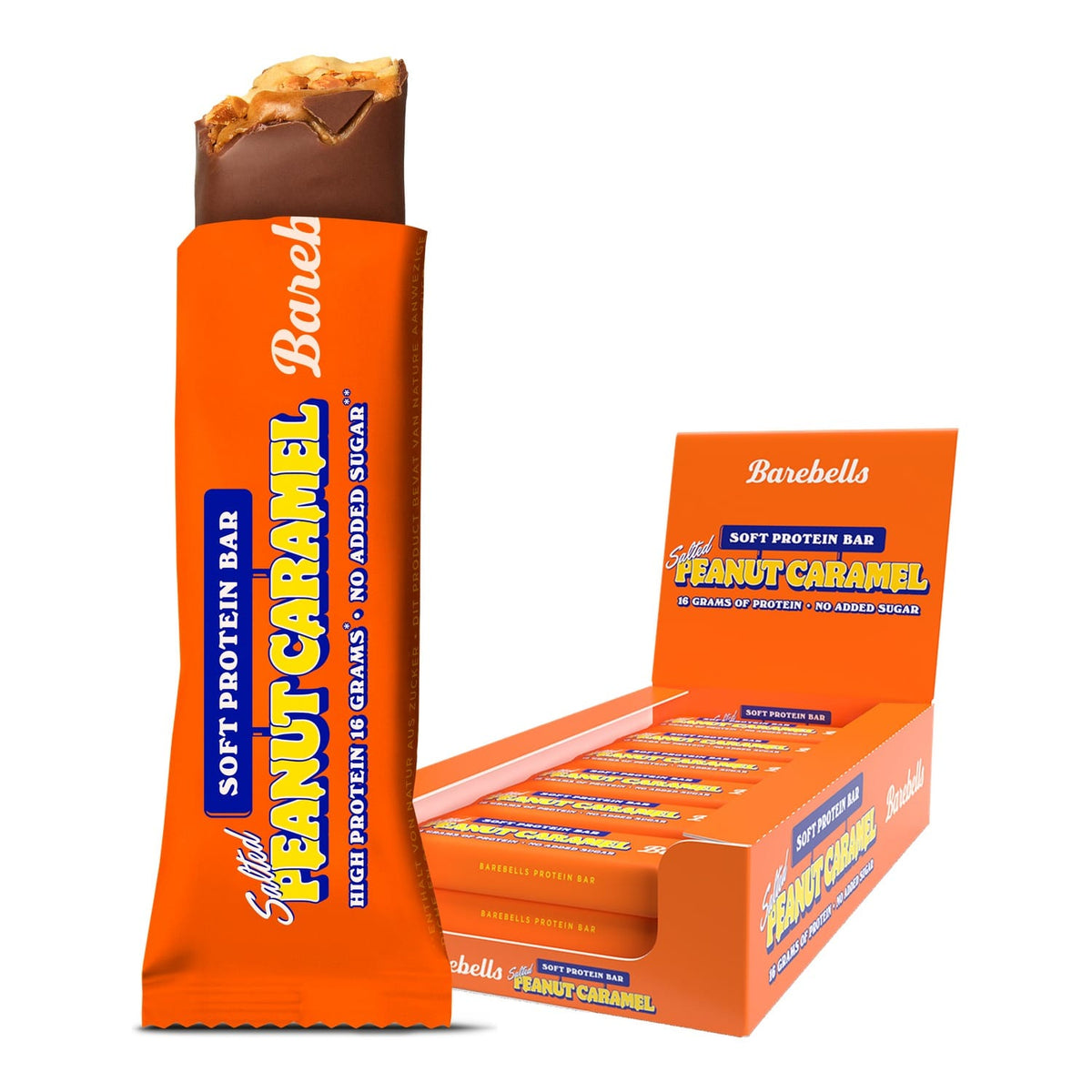 Barebells Soft Proteinriegel 12 x 55 g / Salted Peanut Caramel kaufen - Barebells Proteinriegel - Fitness Onlineshop