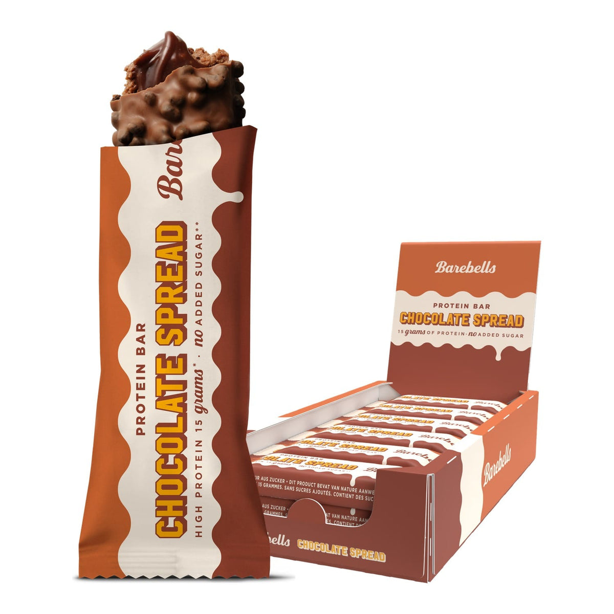 Barebells Spread Proteinriegel 12 x 45 g / Chocolate kaufen - Barebells Proteinriegel - Fitness Onlineshop