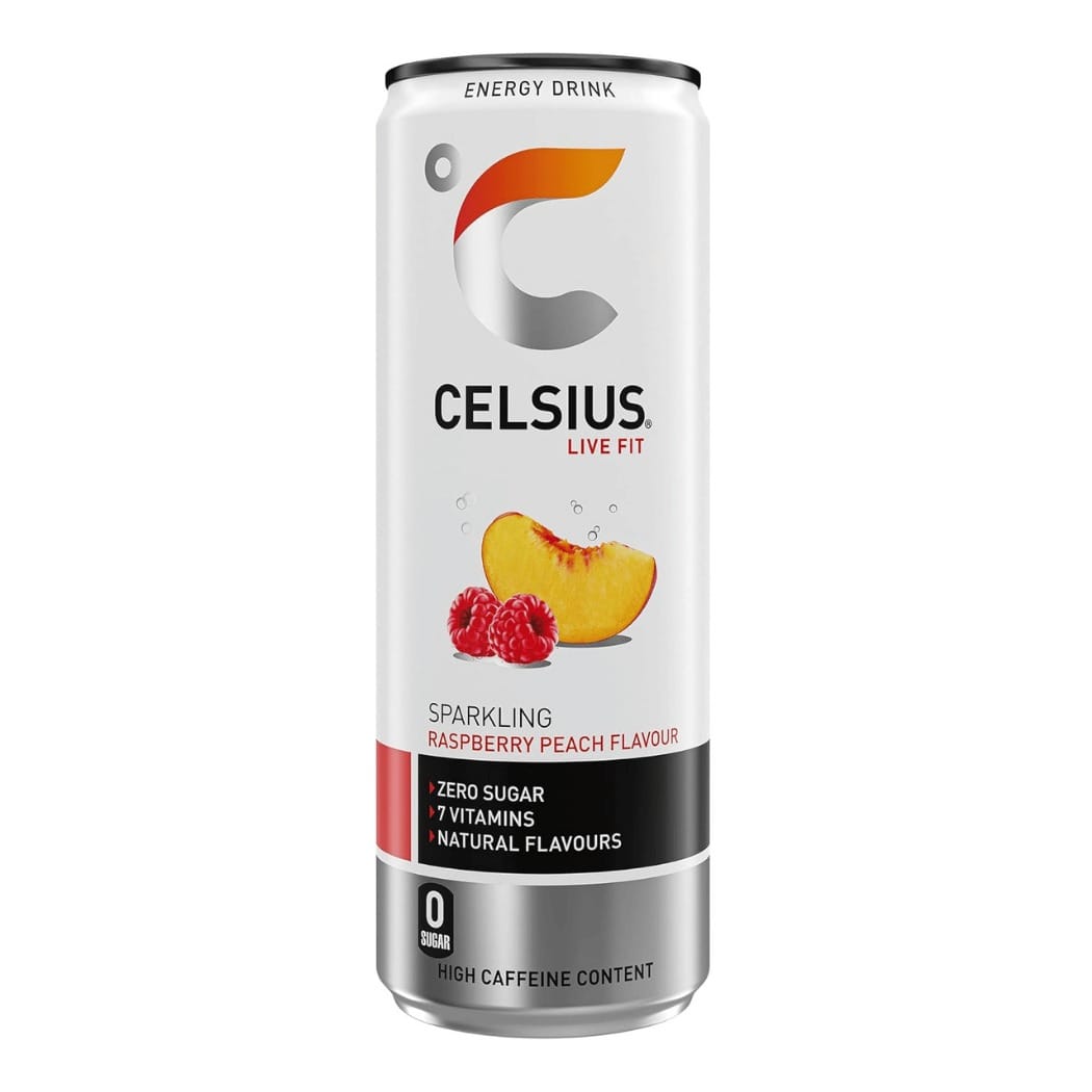 Celsius Energy Drink 355 ml / Raspberry Peach kaufen - Celsius Energiedrinks - Fitness Onlineshop
