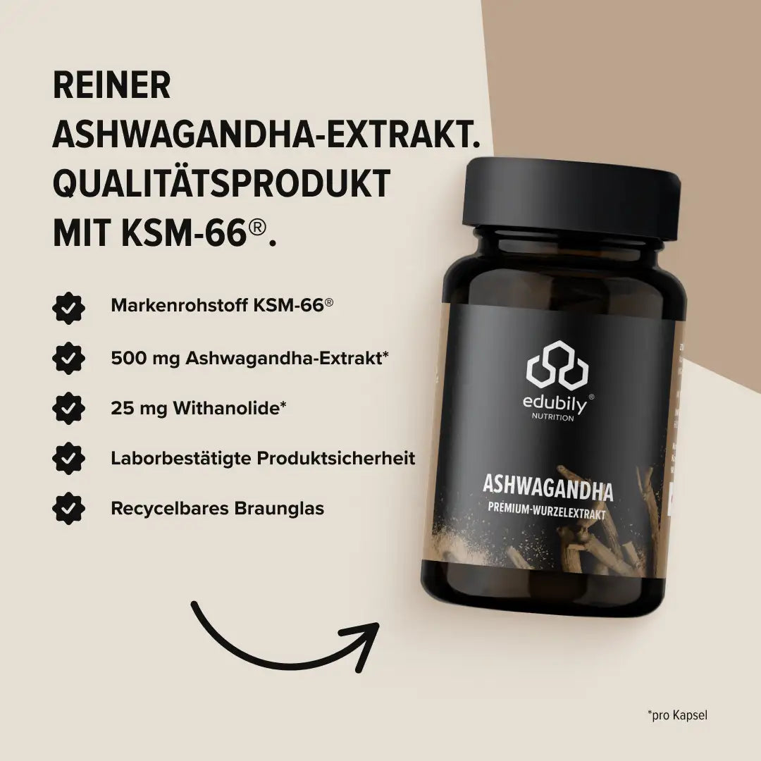 Ashwaghanda Extrakt kaufen - edubily Extrakte - Fitness Onlineshop