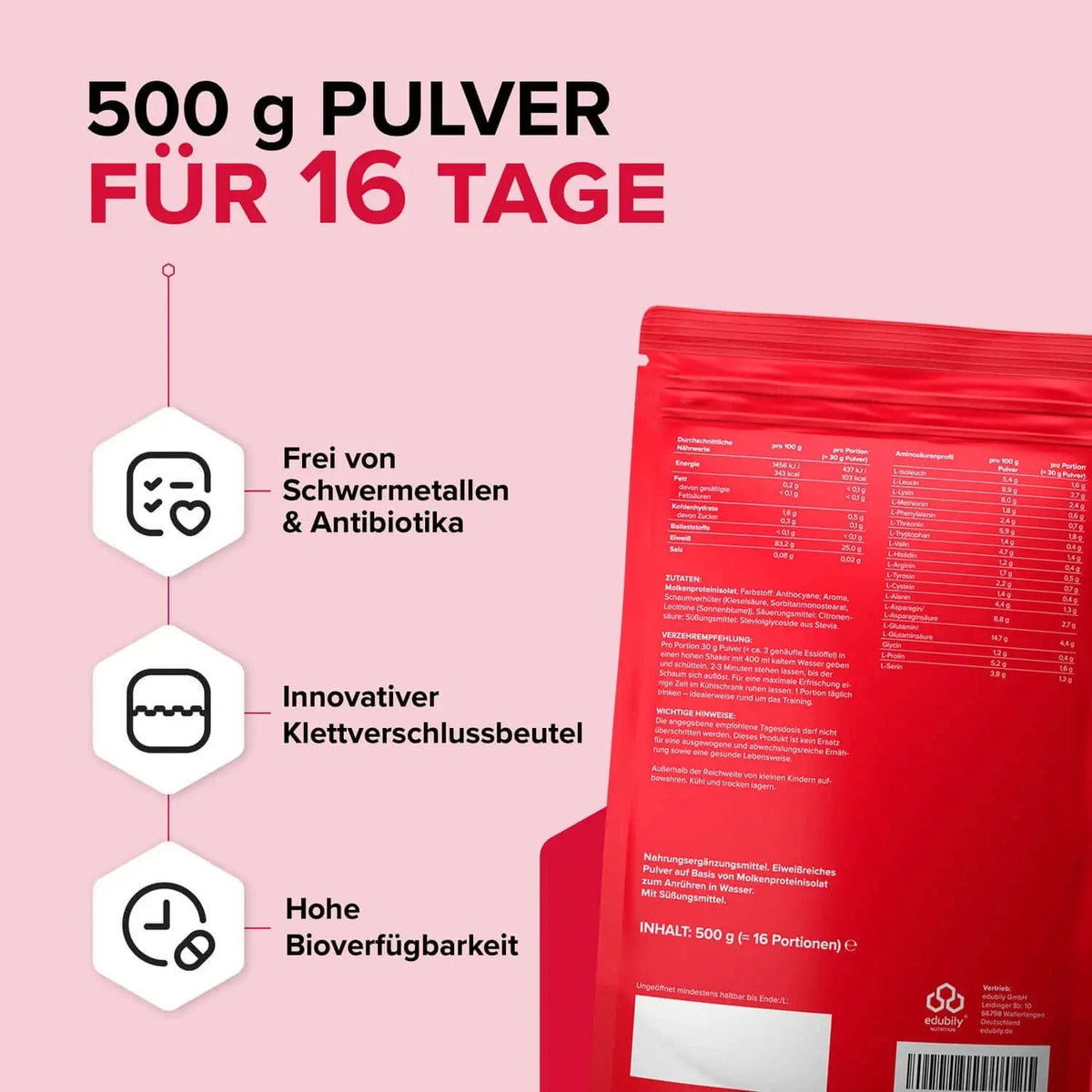 Clear Whey kaufen - edubily Whey Proteinpulver - Fitness Onlineshop