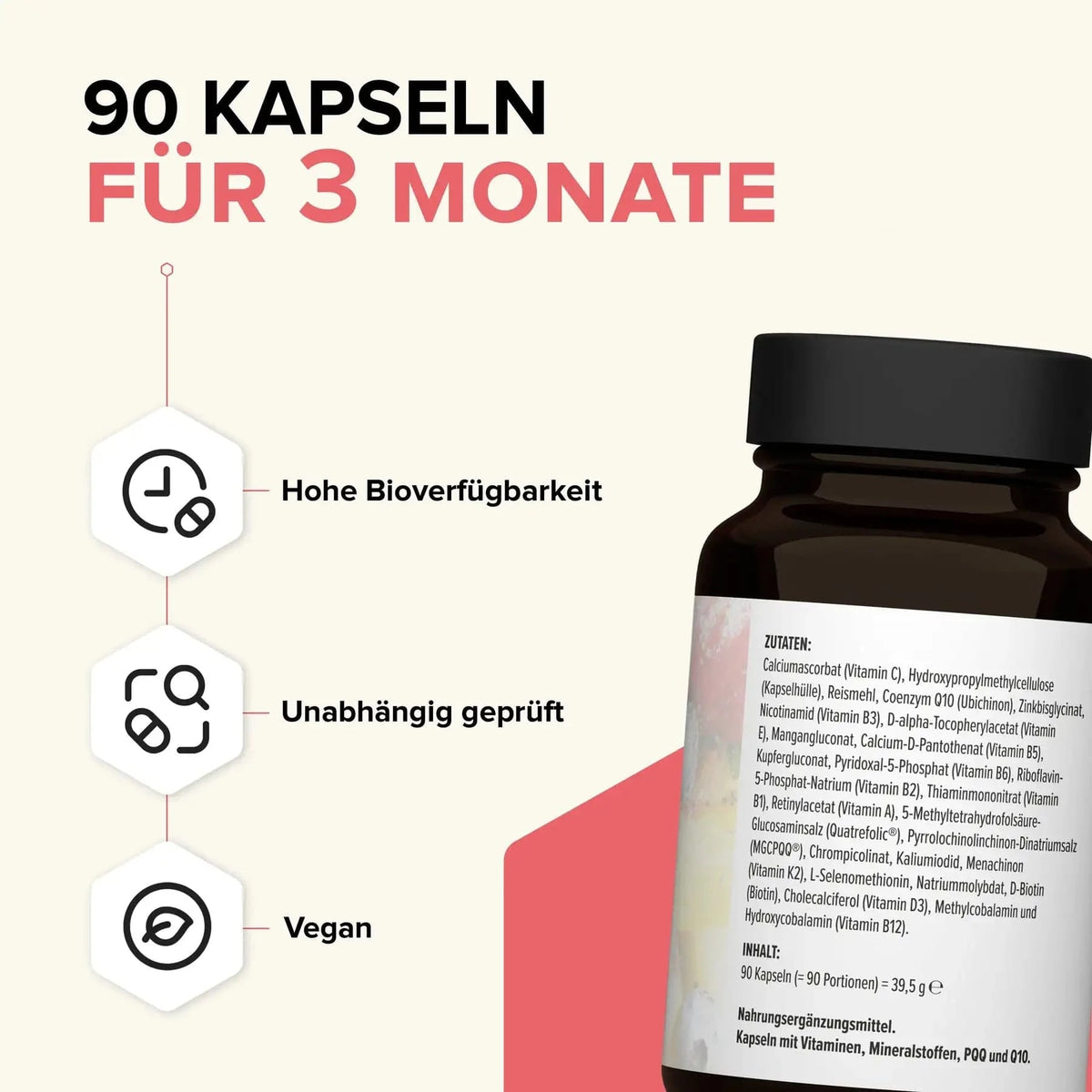Das Multi - Premium Multivitamin kaufen - edubily Vitamine - Fitness Onlineshop