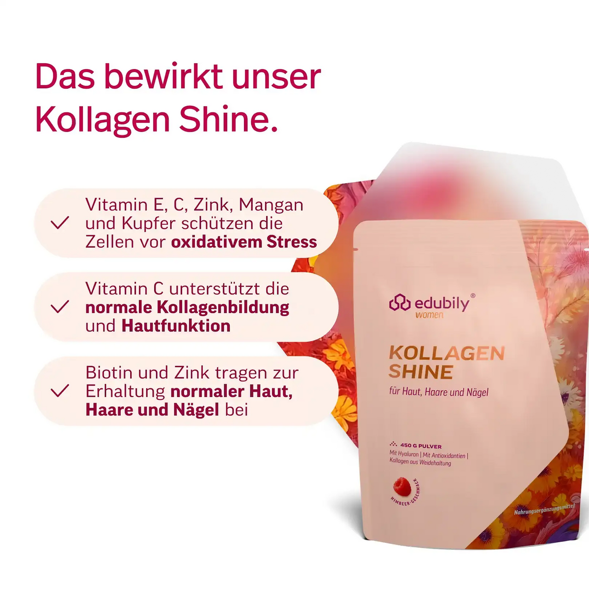 Kollagen Shine kaufen - edubily Kollagen - Fitness Onlineshop