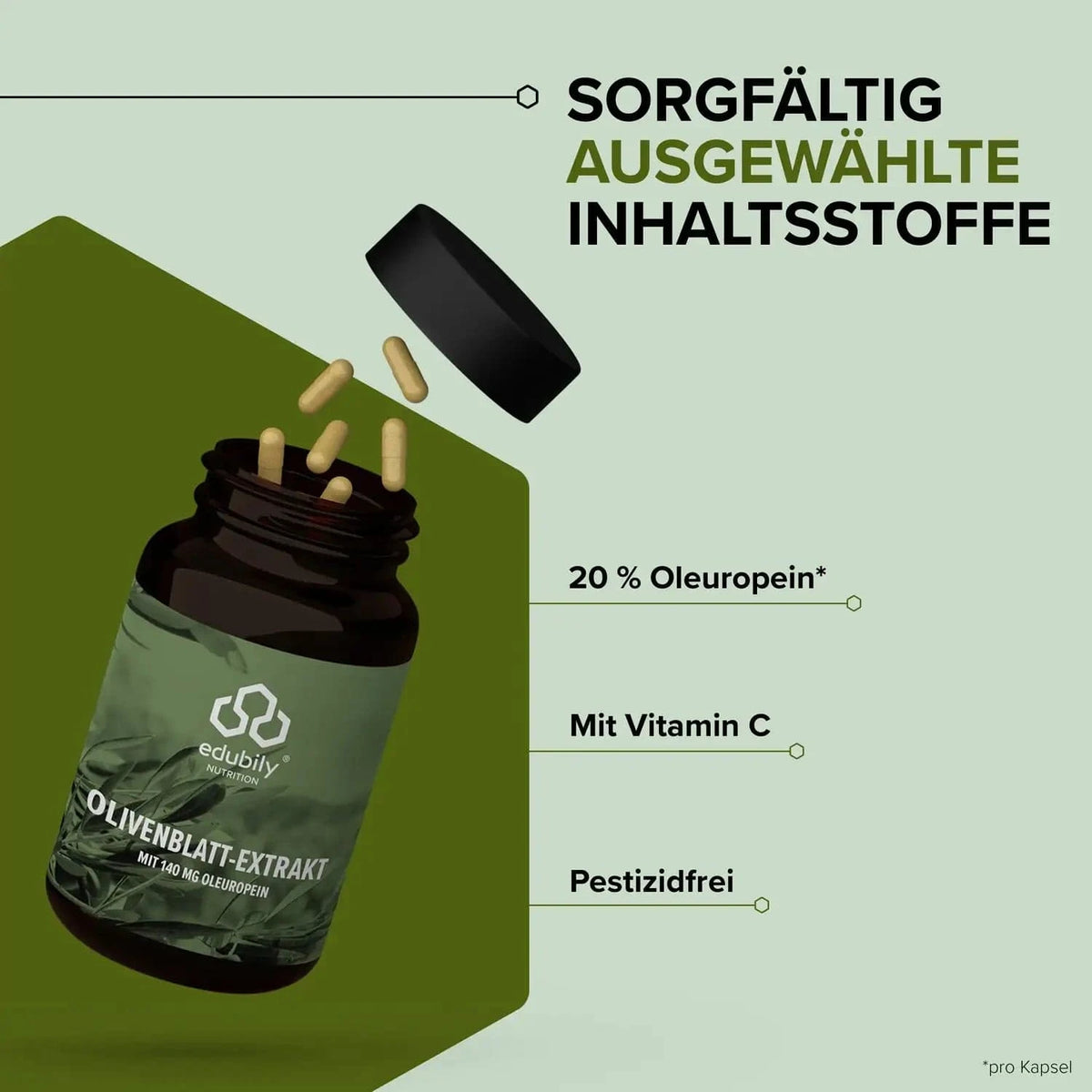 Olivenblatt Extrakt kaufen - edubily Extrakte - Fitness Onlineshop