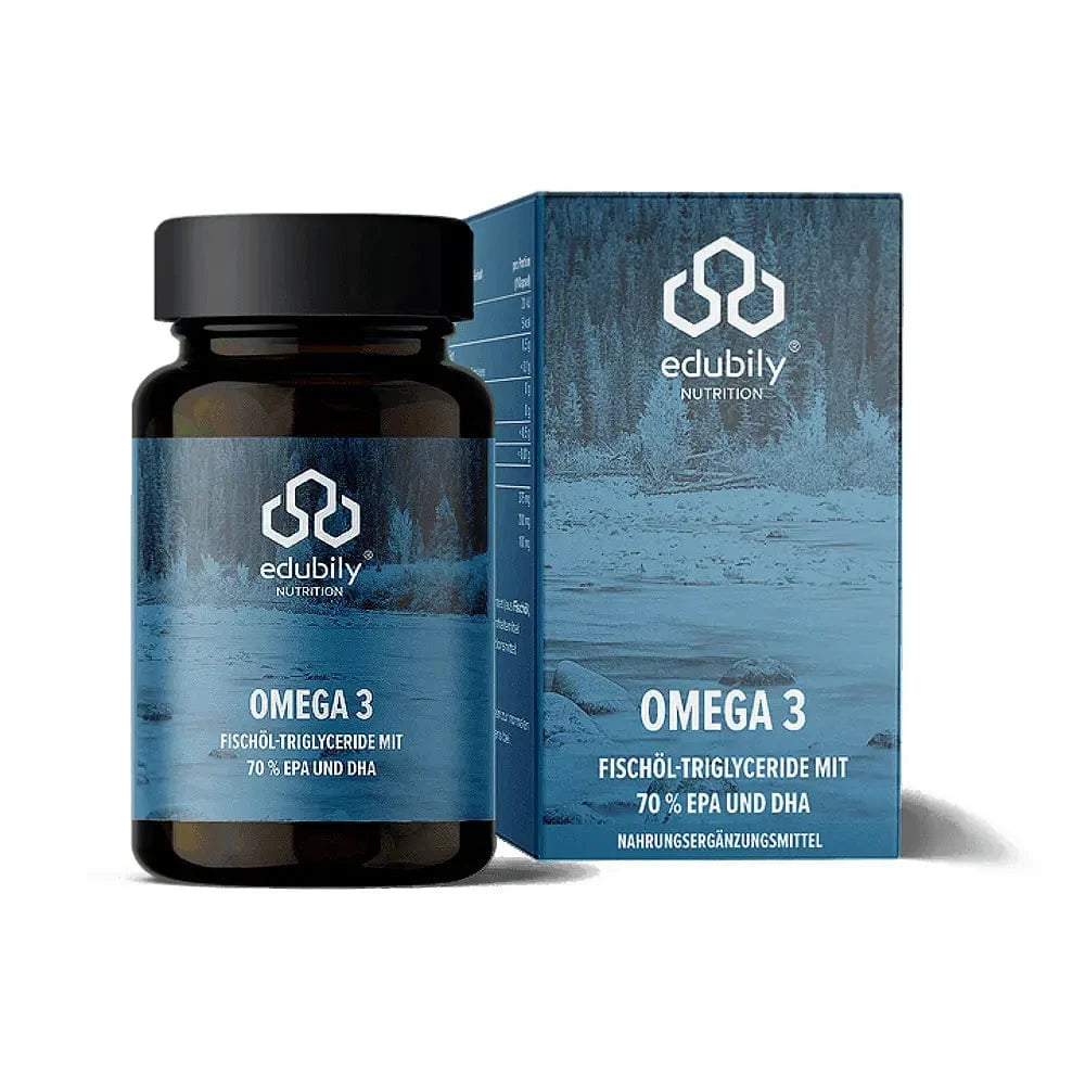 Omega-3 Kapseln – (Triglyceride 70 %) 90 Kapseln kaufen - edubily Omega 3 - Fitness Onlineshop