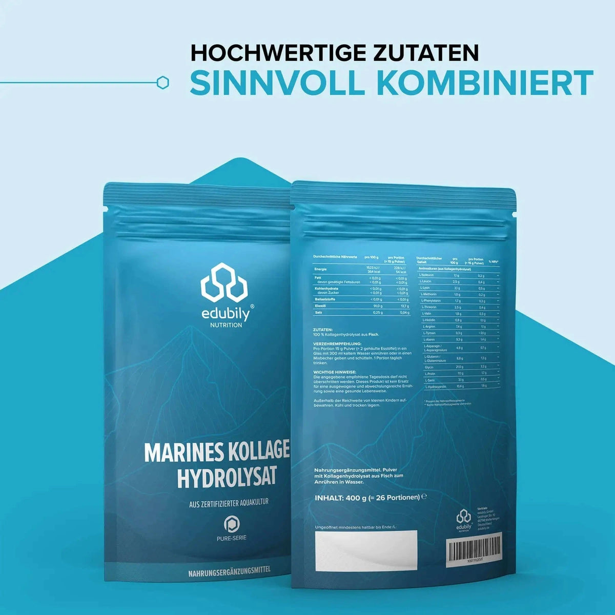 PURE Marines Kollagenhydrolysat kaufen - edubily Kollagen - Fitness Onlineshop