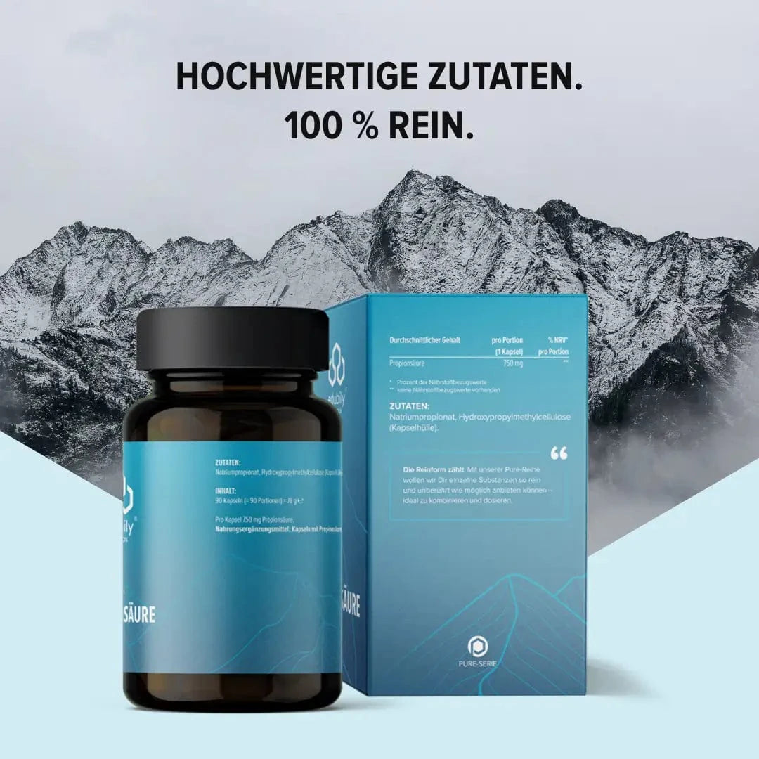 PURE Propionsäure Kapseln kaufen - edubily Verdauung - Fitness Onlineshop