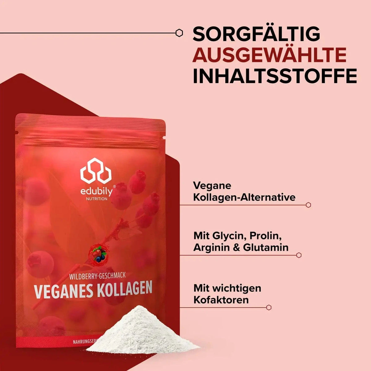 Veganes Kollagen Pulver kaufen - edubily Vegane Proteinpulver - Fitness Onlineshop