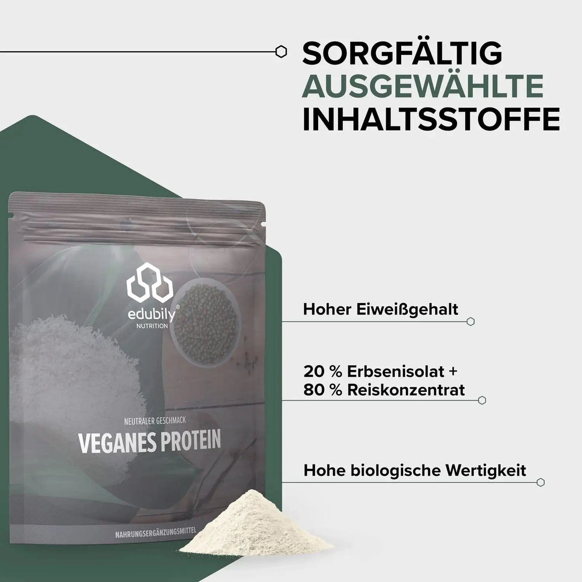 Veganes Proteinpulver kaufen - edubily Vegane Proteinpulver - Fitness Onlineshop