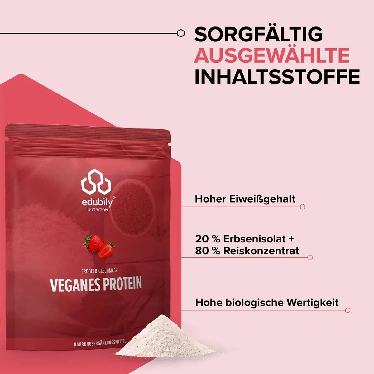 Veganes Proteinpulver kaufen - edubily Vegane Proteinpulver - Fitness Onlineshop