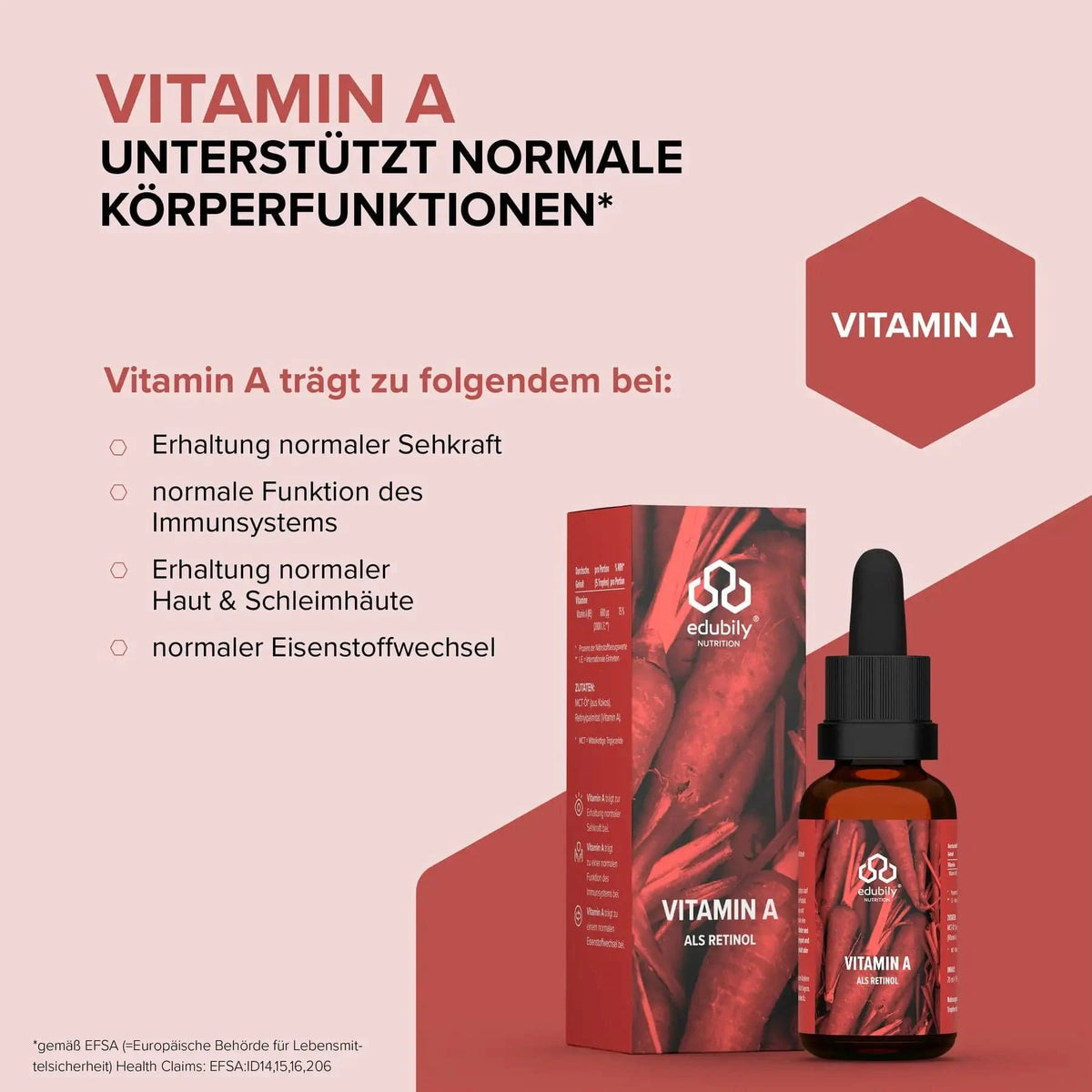 Vitamin A (reines Retinol) kaufen - edubily Vitamine - Fitness Onlineshop
