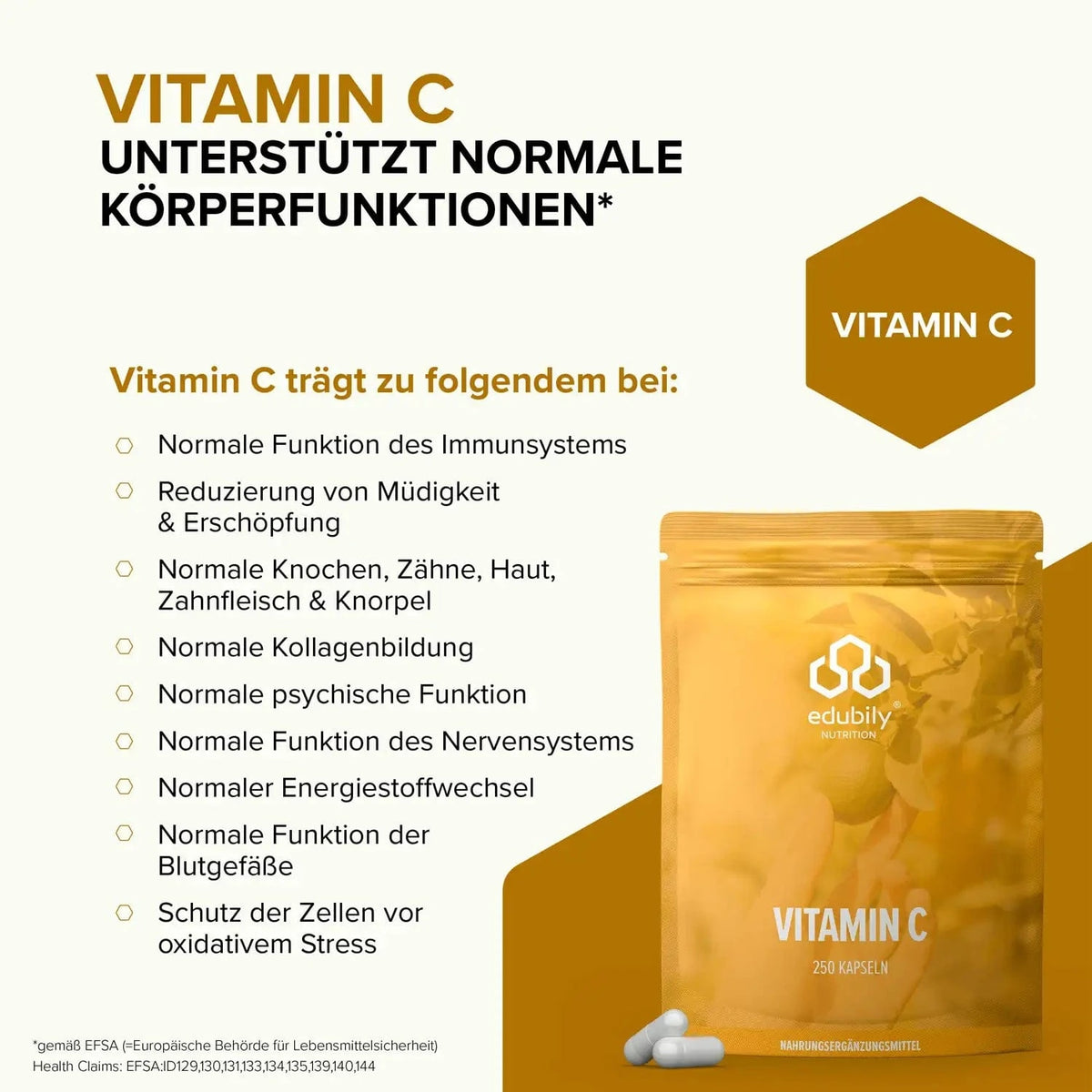 Vitamin C Kapsel kaufen - edubily Vitamine - Fitness Onlineshop
