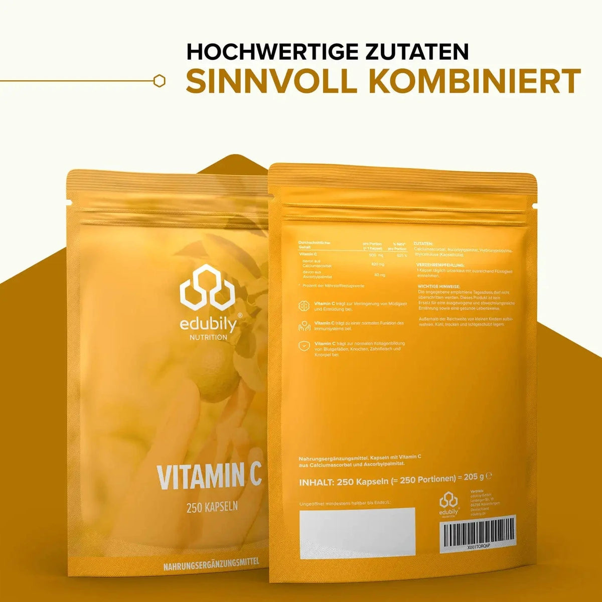 Vitamin C Kapsel kaufen - edubily Vitamine - Fitness Onlineshop