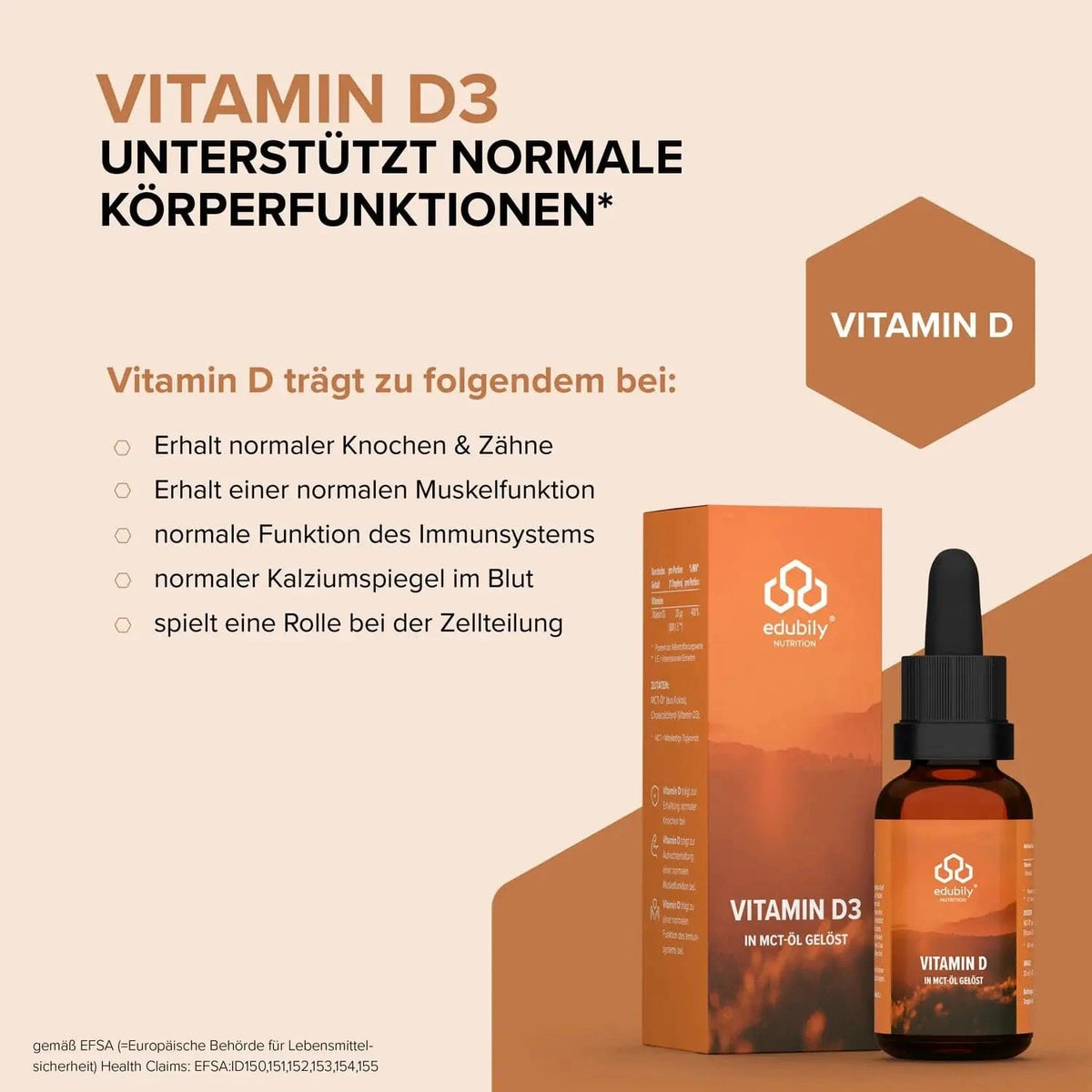 Vitamin D3 20ml 20 ml Tropfen kaufen - edubily Vitamine - Fitness Onlineshop