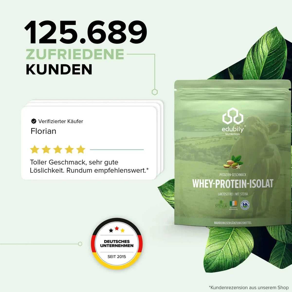 Whey-Isolat Pulver aus Weidemilch kaufen - edubily Whey Proteinpulver - Fitness Onlineshop