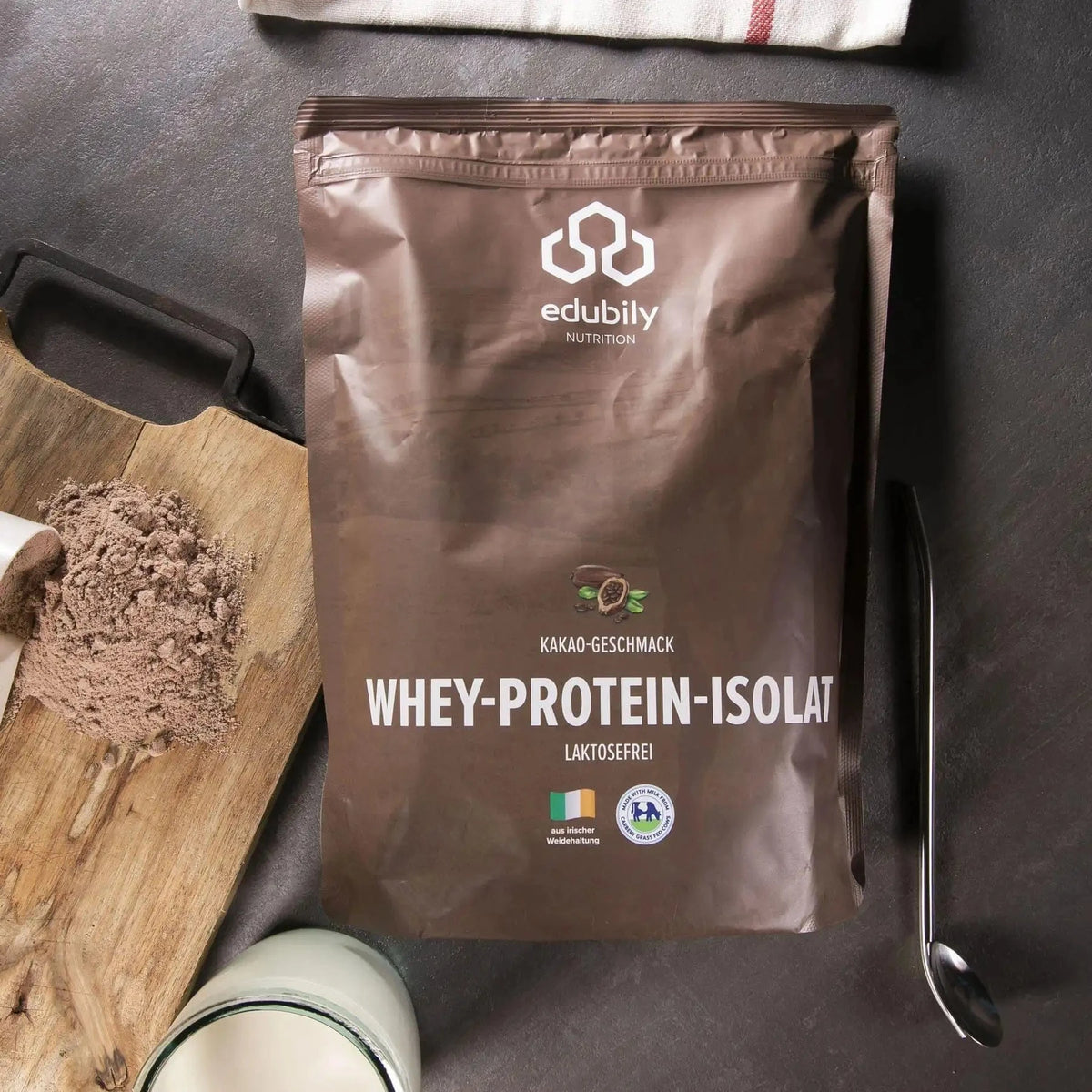 Whey-Isolat Pulver aus Weidemilch kaufen - edubily Whey Proteinpulver - Fitness Onlineshop