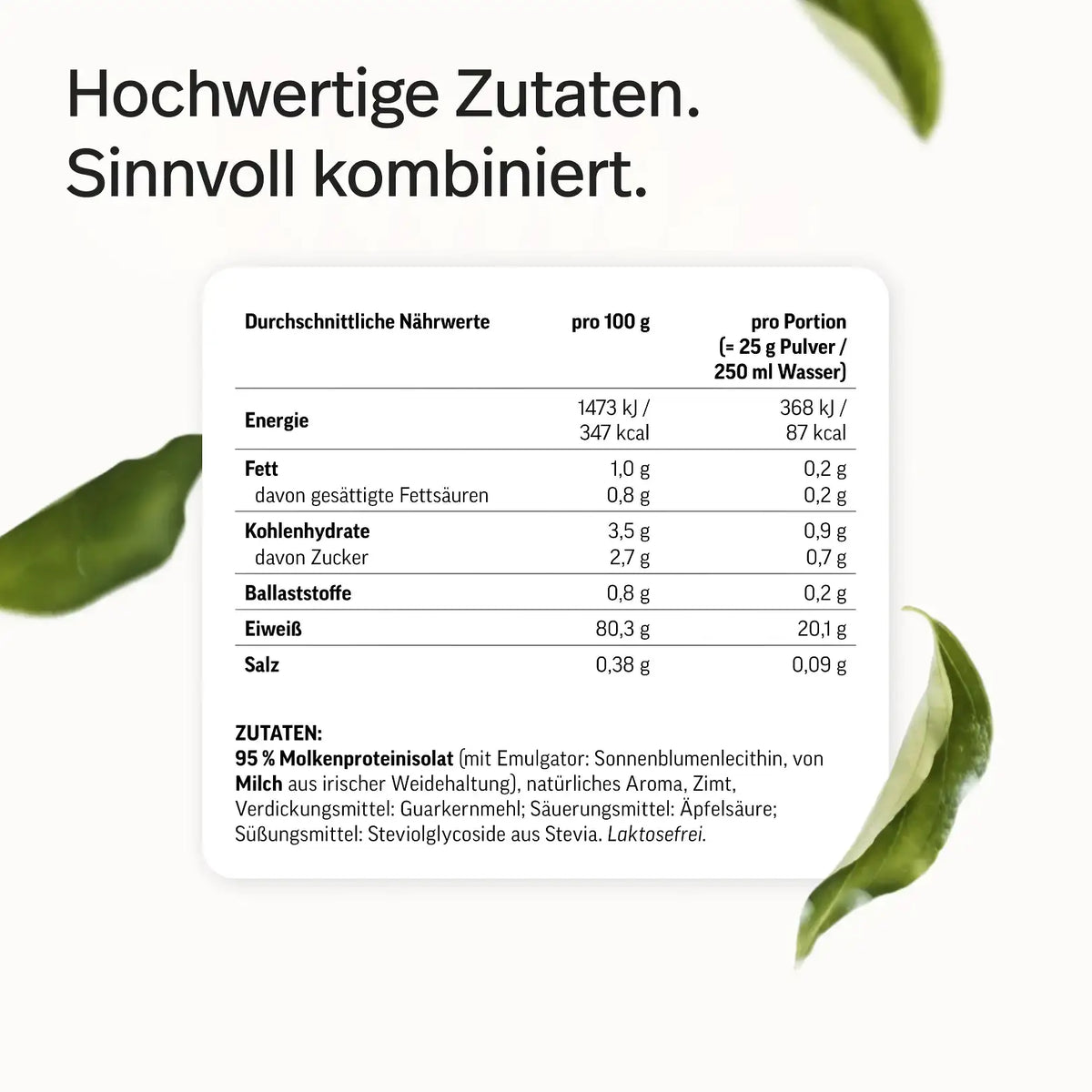 Whey-Isolat Pulver aus Weidemilch kaufen - edubily Whey Proteinpulver - Fitness Onlineshop
