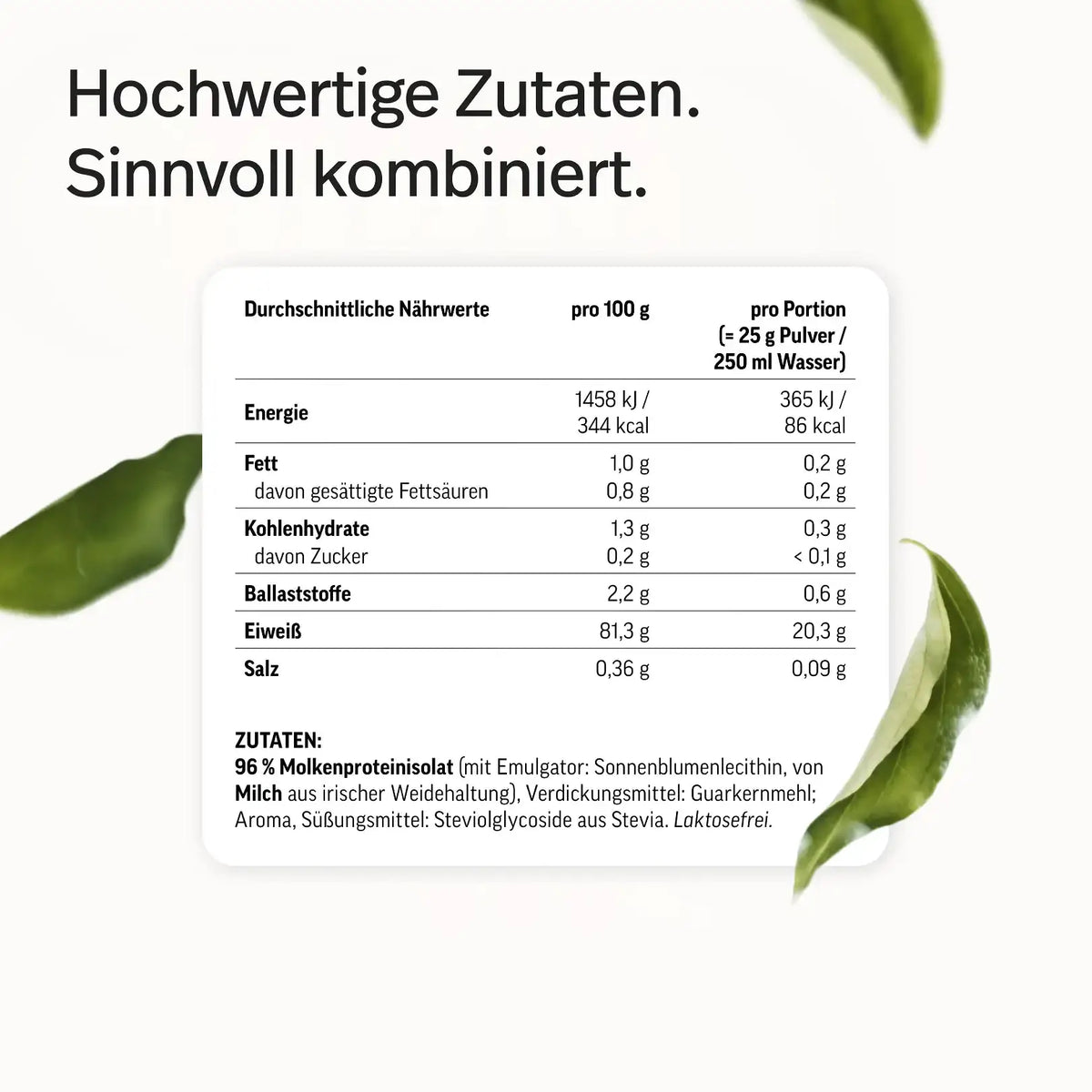 Whey-Isolat Pulver aus Weidemilch kaufen - edubily Whey Proteinpulver - Fitness Onlineshop