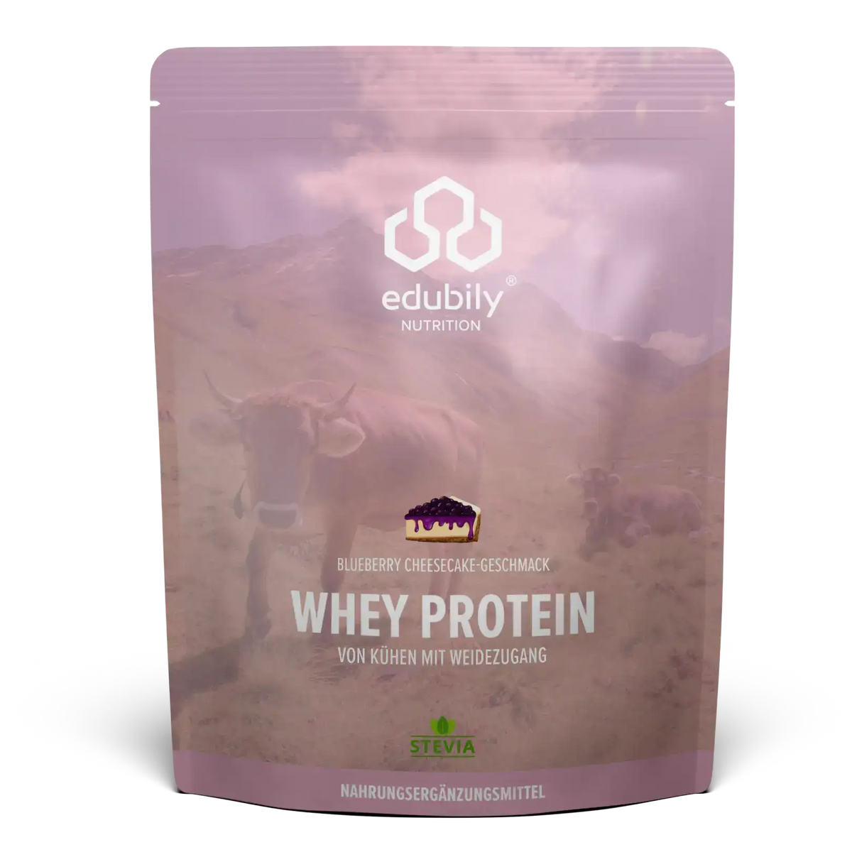 Whey Protein Konzentrat Blueberry Cheesecake kaufen - edubily Whey Proteinpulver - Fitness Onlineshop