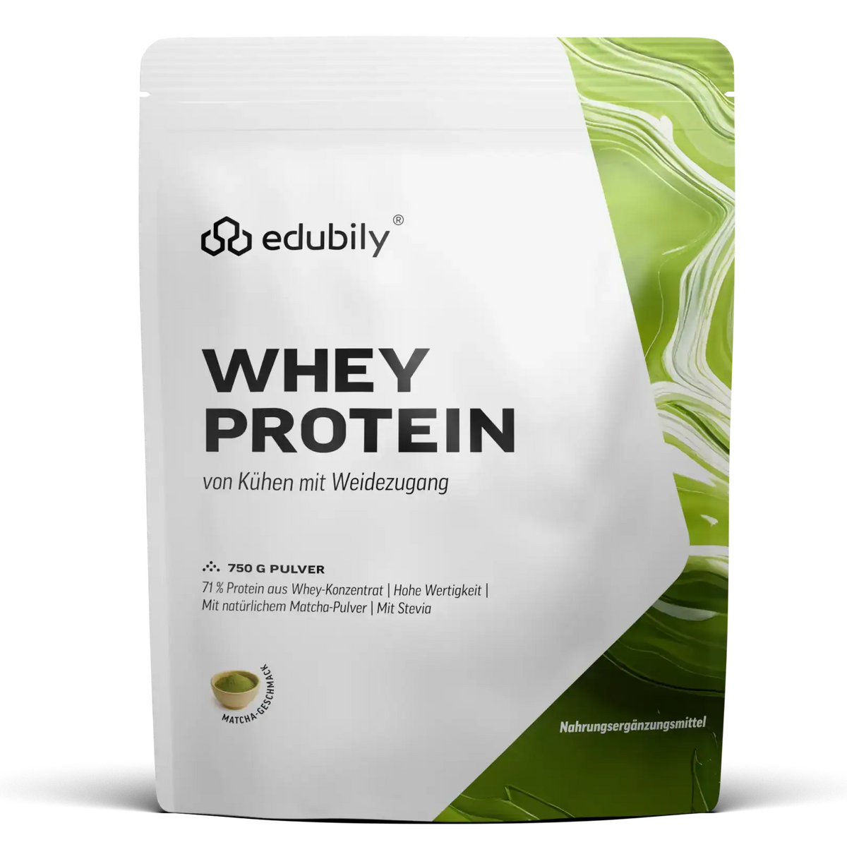 Whey Protein Konzentrat Macha kaufen - edubily Whey Proteinpulver - Fitness Onlineshop