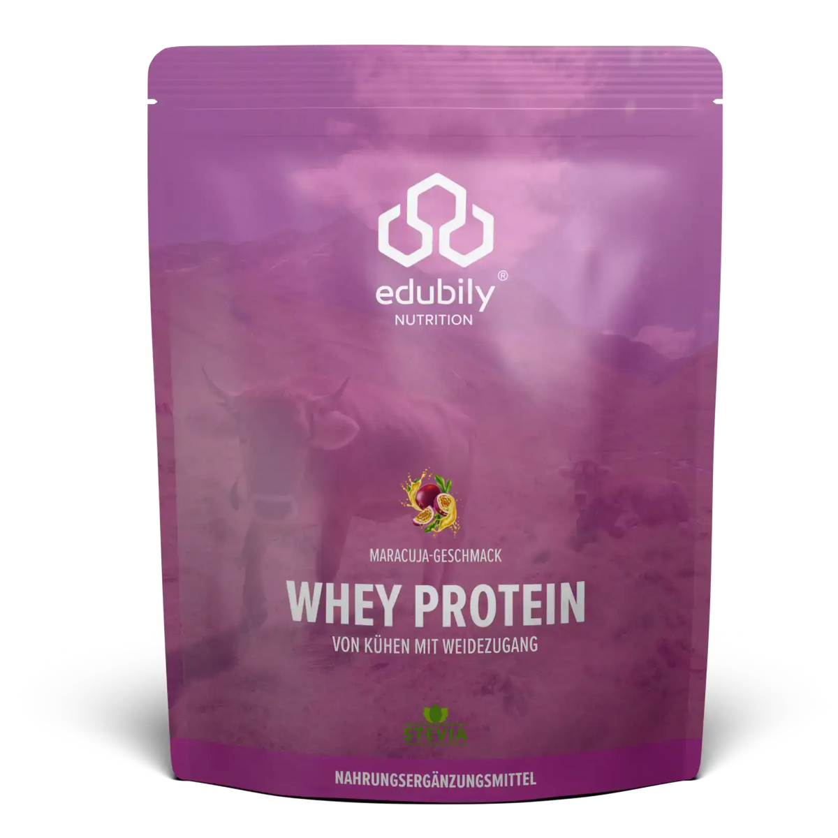 Whey Protein Konzentrat Maracuja kaufen - edubily Whey Proteinpulver - Fitness Onlineshop