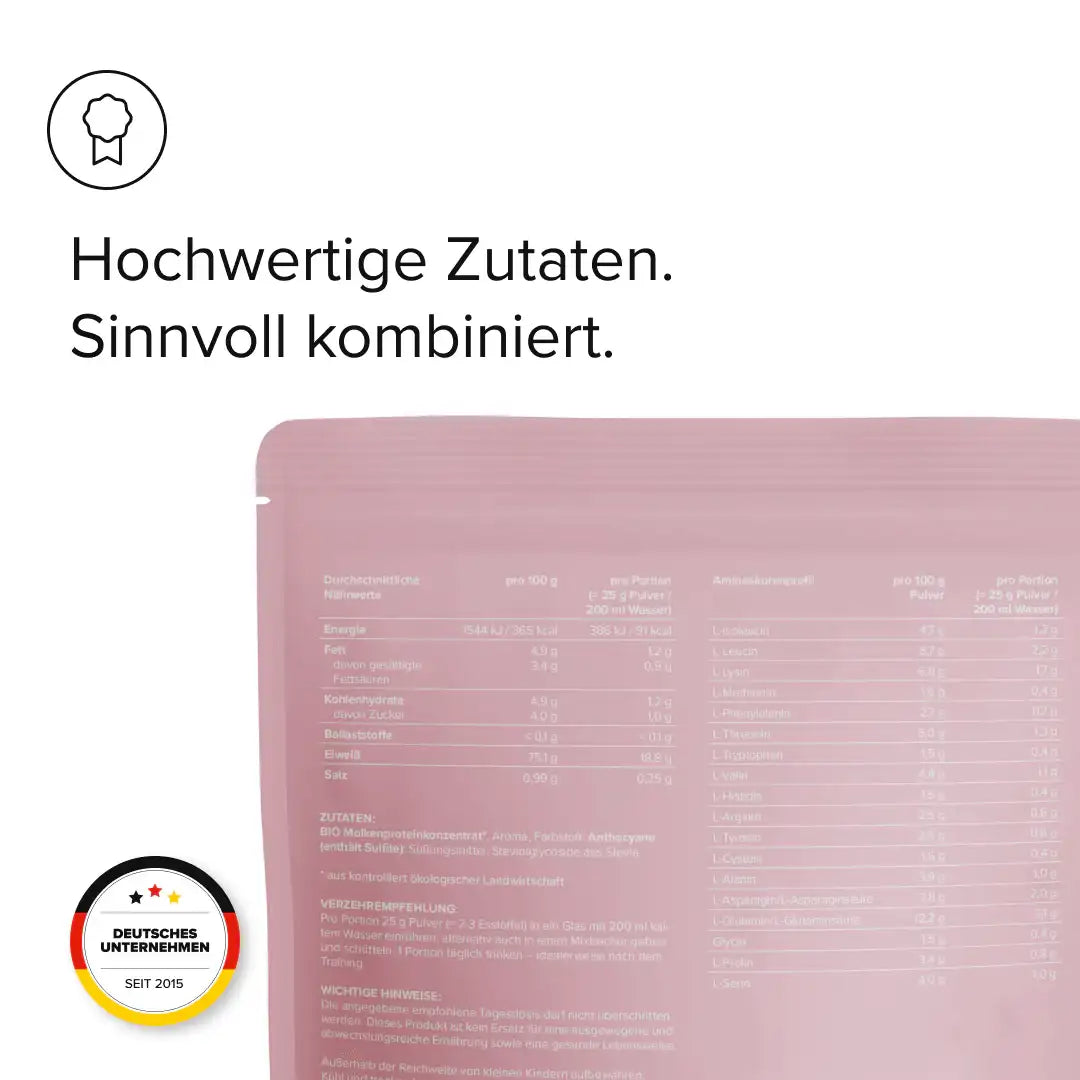 Whey Protein Konzentrat kaufen - edubily Whey Proteinpulver - Fitness Onlineshop