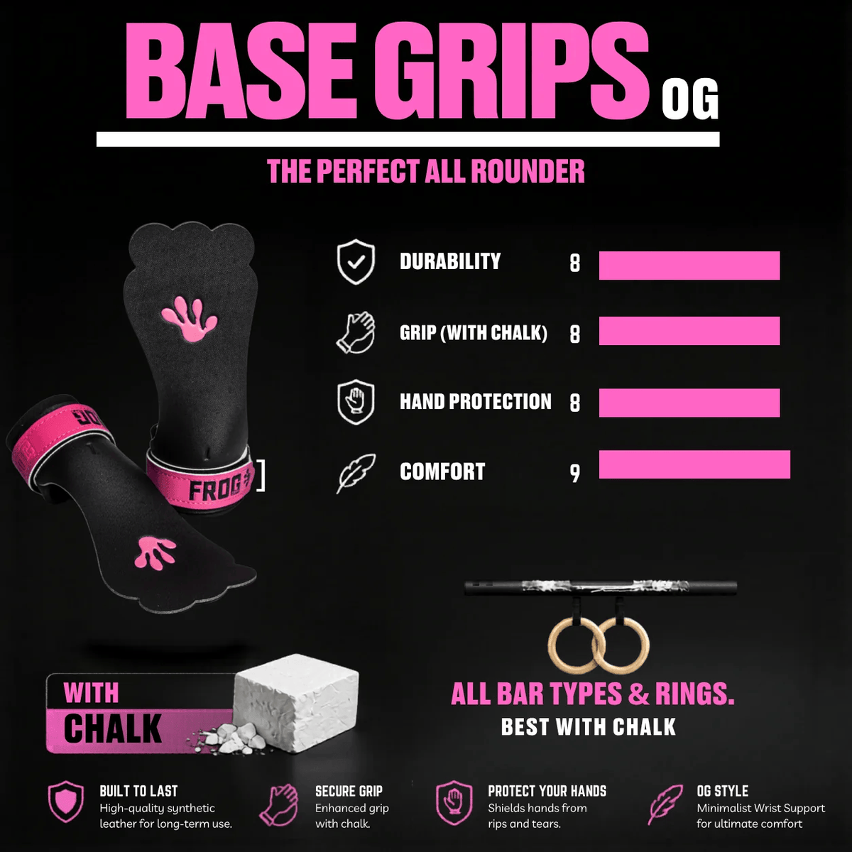 Frog Grips Base kaufen - Frog Grips Gymnastics Grips - Fitness Onlineshop