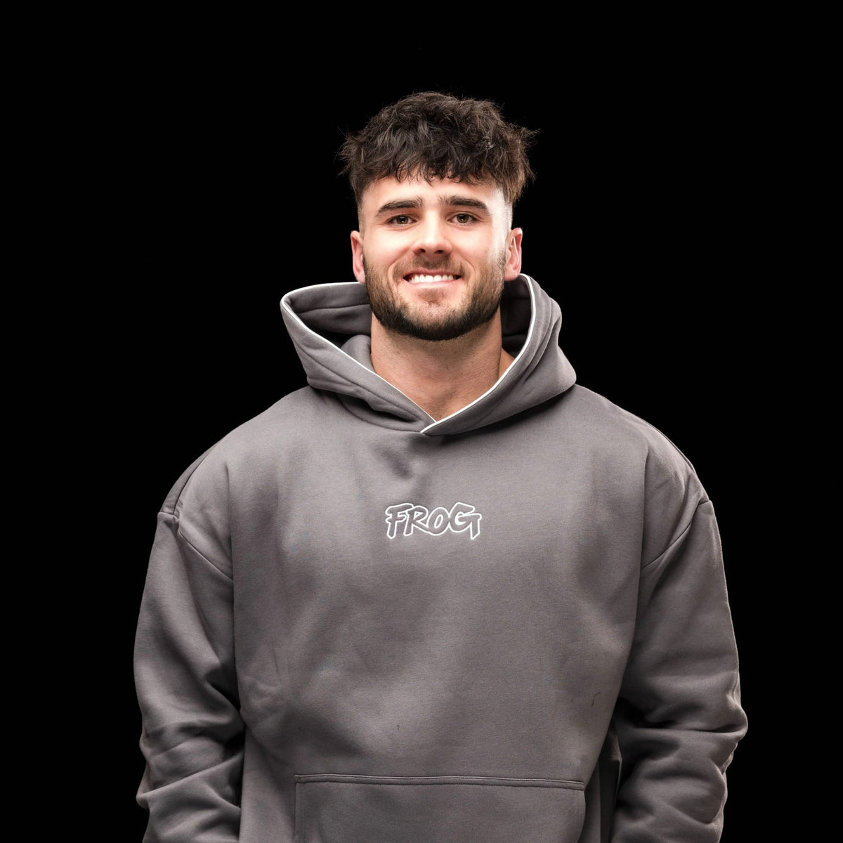 Frog Grips Hoodie Unisex (Grau) kaufen - Frog Grips Oberteile Herren - Fitness Onlineshop