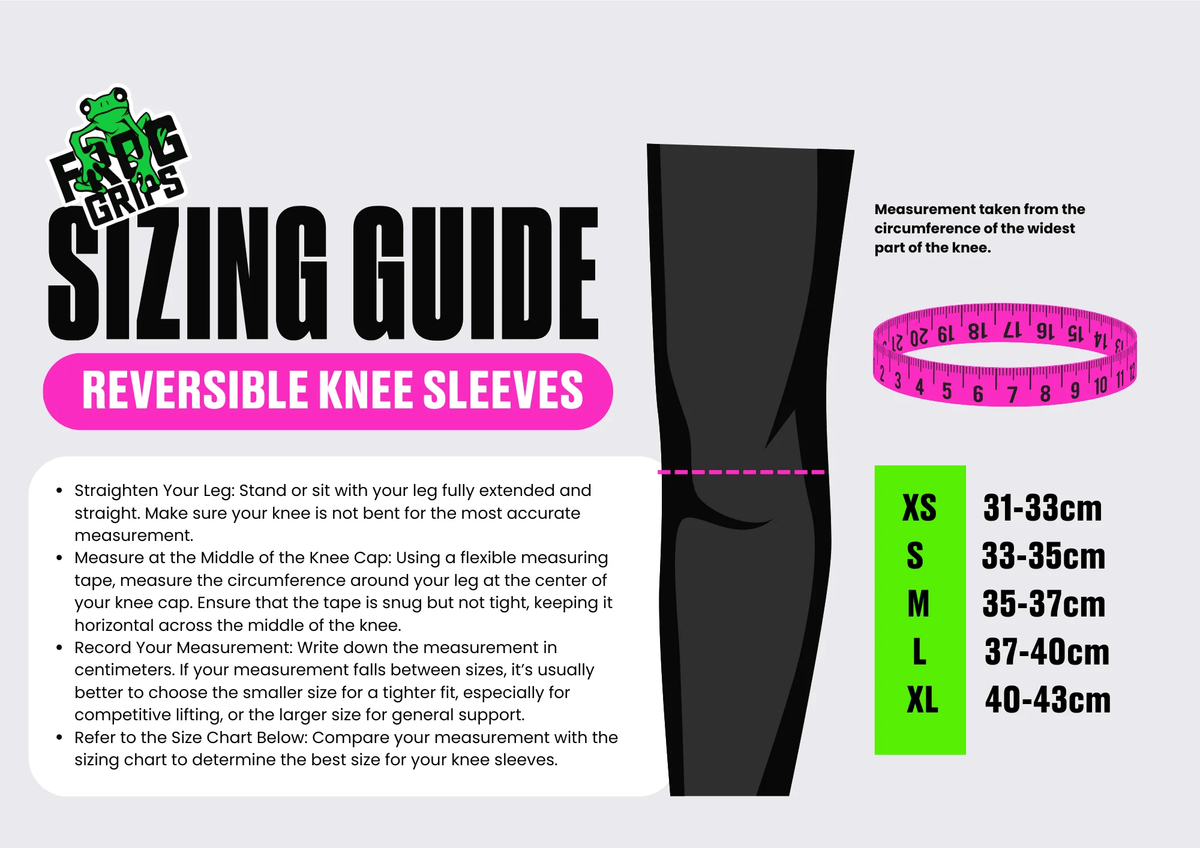 Frog Reversible Knee Sleeves (Kniebandagen Paar) kaufen - Frog Grips Kniebandagen - Fitness Onlineshop