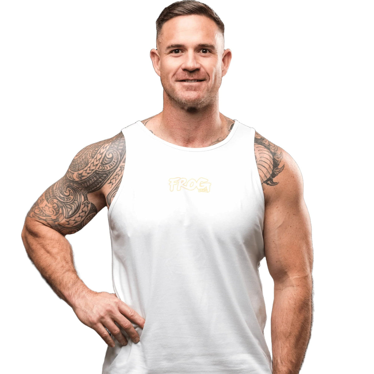 Frog Singlets Orange / XXL kaufen - Frog Grips Oberteile Herren - Fitness Onlineshop