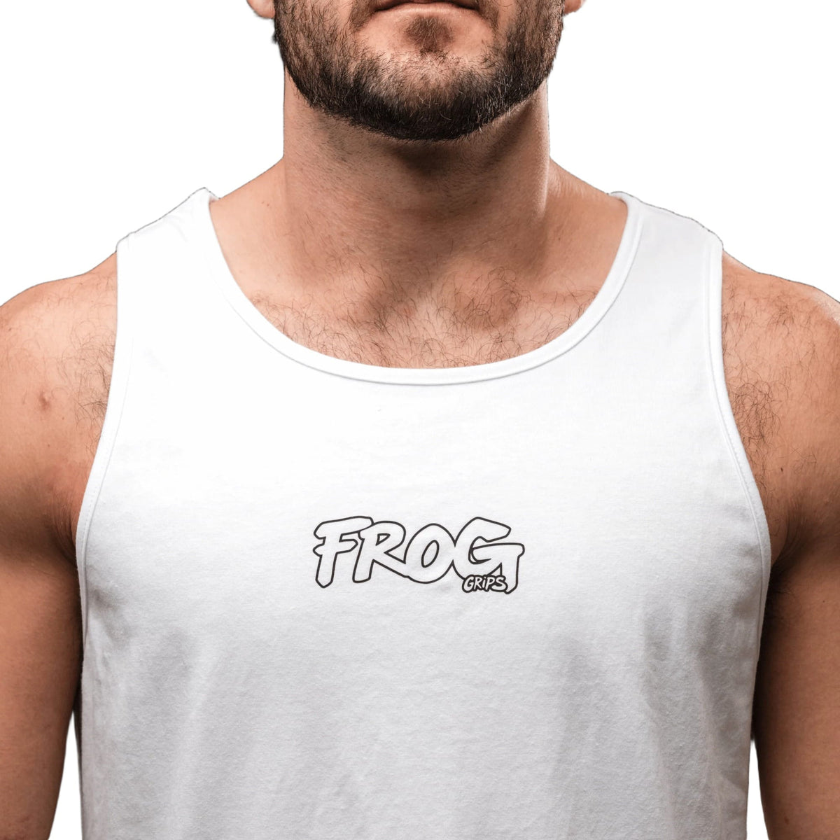 Frog Singlets Weiss/Weiss / XXL kaufen - Frog Grips Oberteile Herren - Fitness Onlineshop