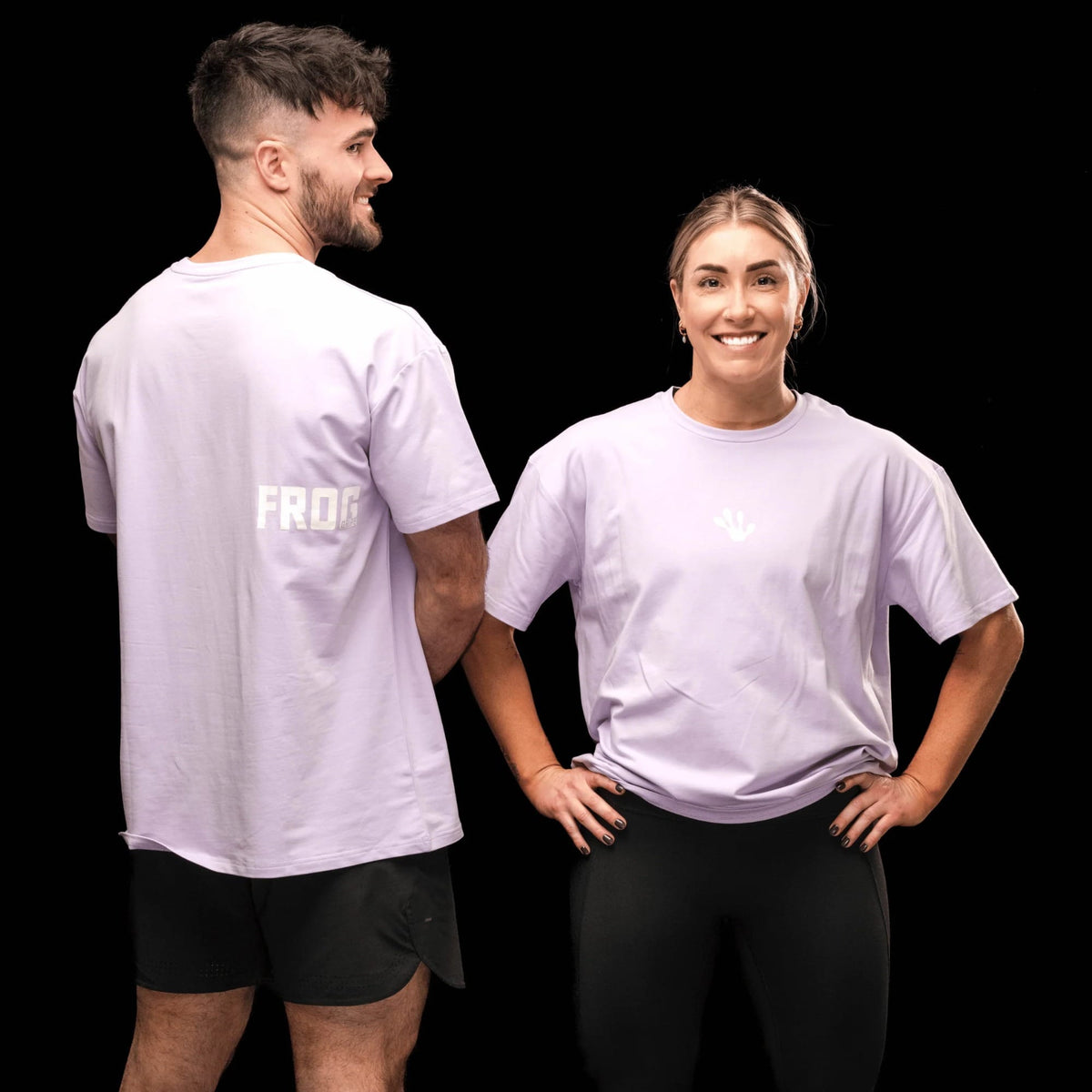 Frog Unisex Oversized T-Shirt (Lavendel) kaufen - Frog Grips Oberteile Herren - Fitness Onlineshop