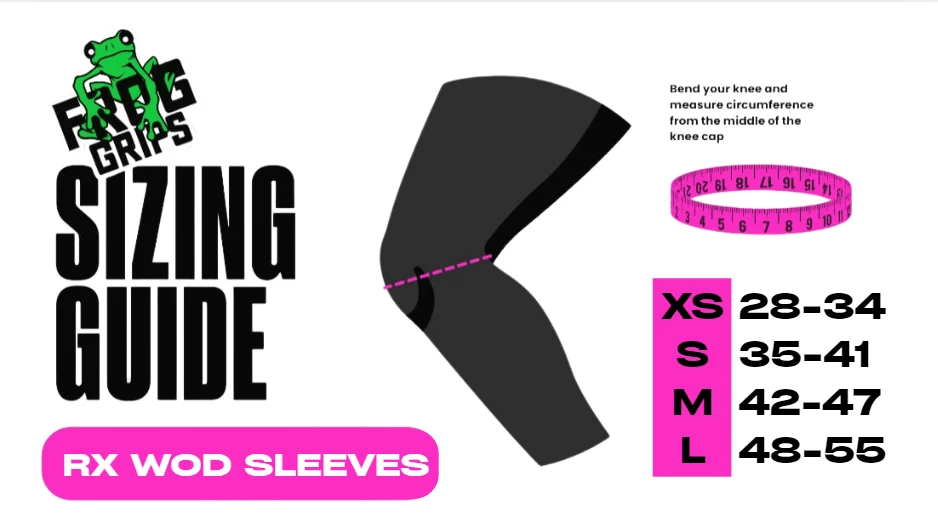 Frog WOD Knee Sleeves RX (Kniebandagen Paar) kaufen - Frog Grips Kniebandagen - Fitness Onlineshop