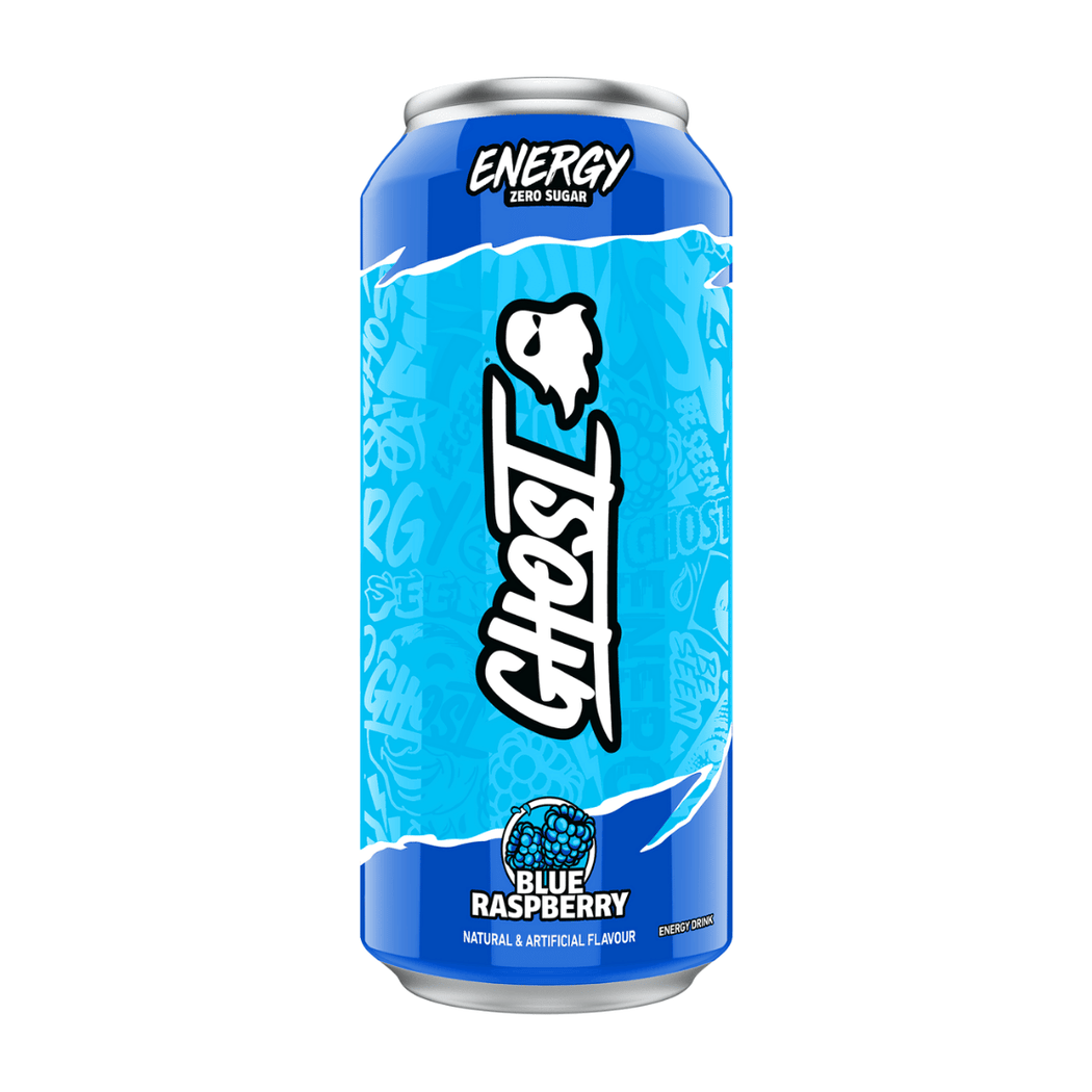 Ghost Energy Drink 500 ml / Blue Raspberry kaufen - Ghost Energiedrinks - Fitness Onlineshop