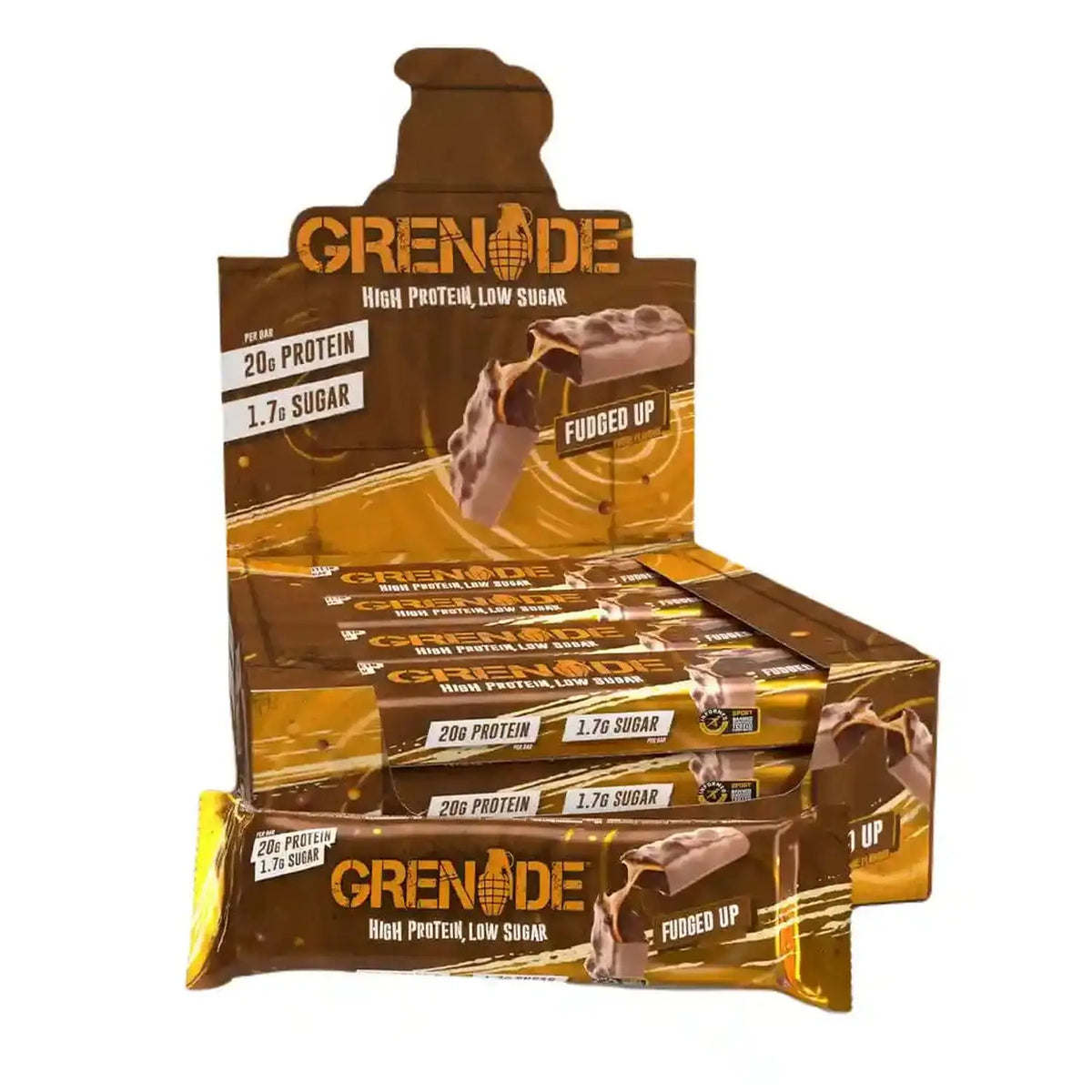 Grenade Grenade Protein Bar 12 x 60 g Fudged Up kaufen bei haghpowered.com