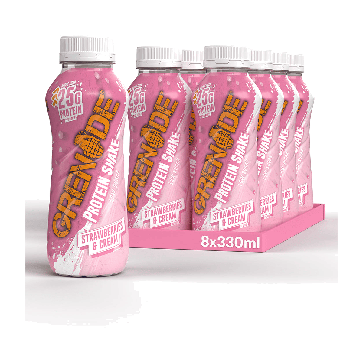 Grenade Protein Shake 8 x 330 ml / Strawberries & Cream kaufen - Grenade Fertige Proteinshakes - Fitness Onlineshop