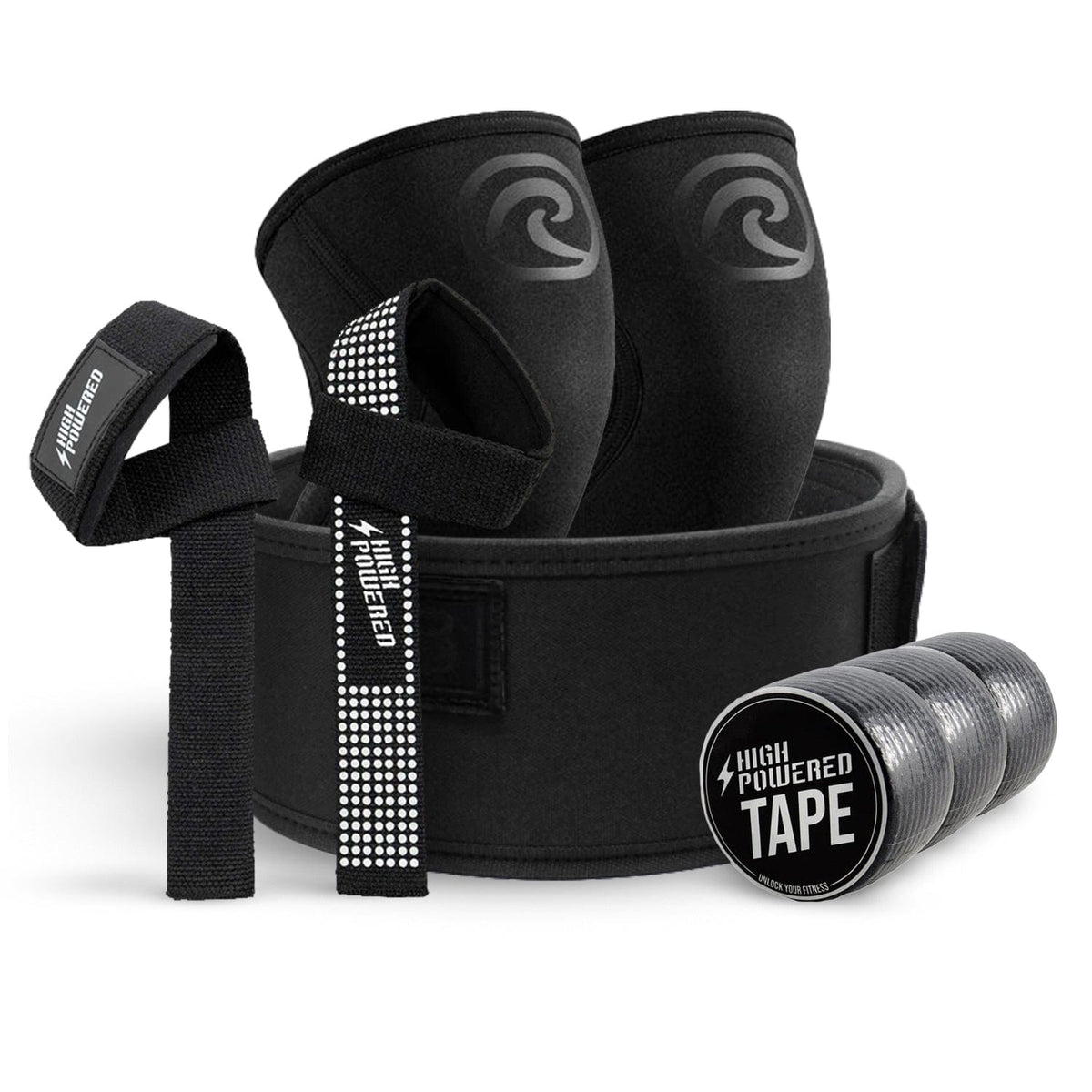 HighPowered 2POOD x Rehband Weightlifting Pack - Carbon-Schwarz XXL kaufen bei haghpowered.com