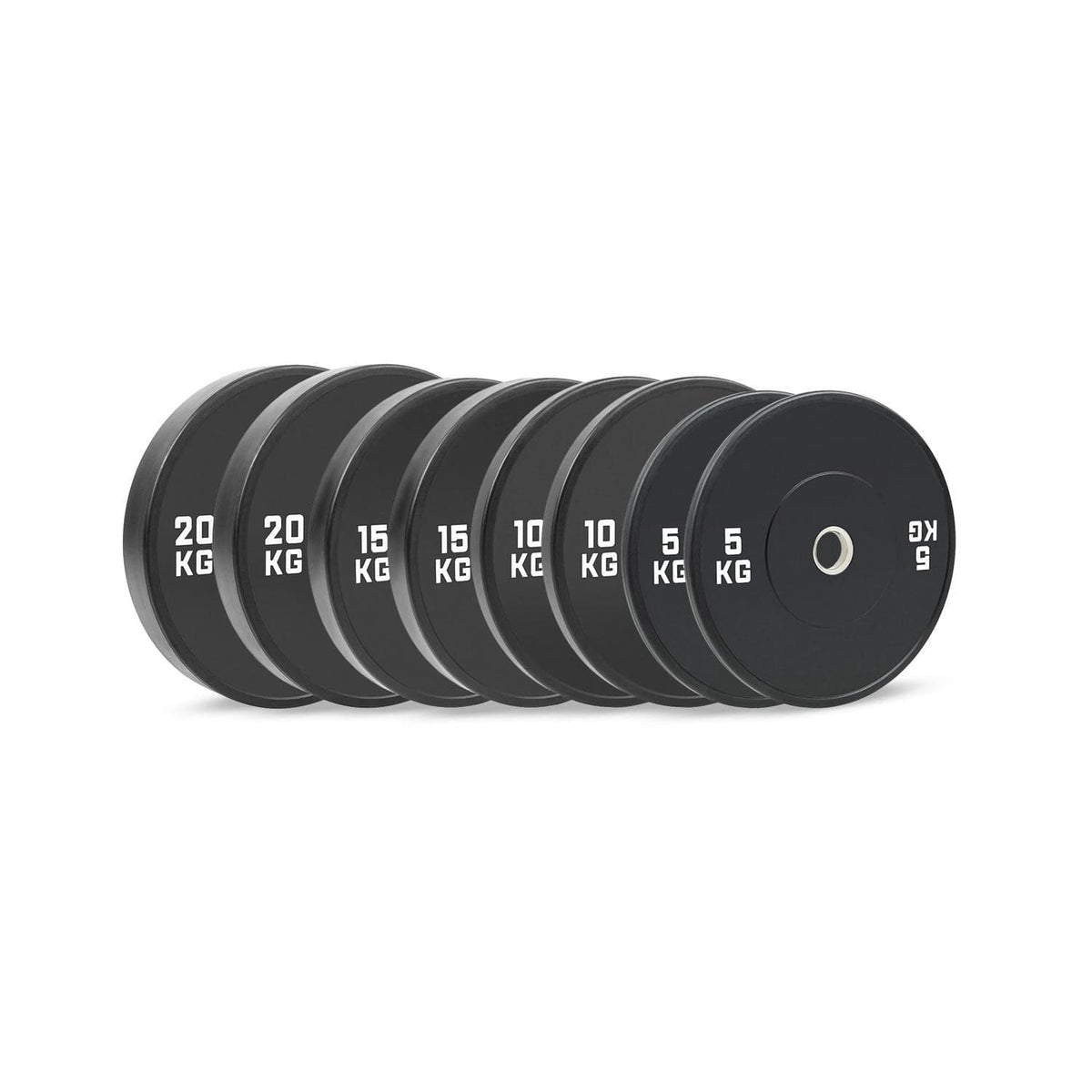 HighPowered Bumper Plates Set (Black) Advanced (100 kg) kaufen bei haghpowered.com